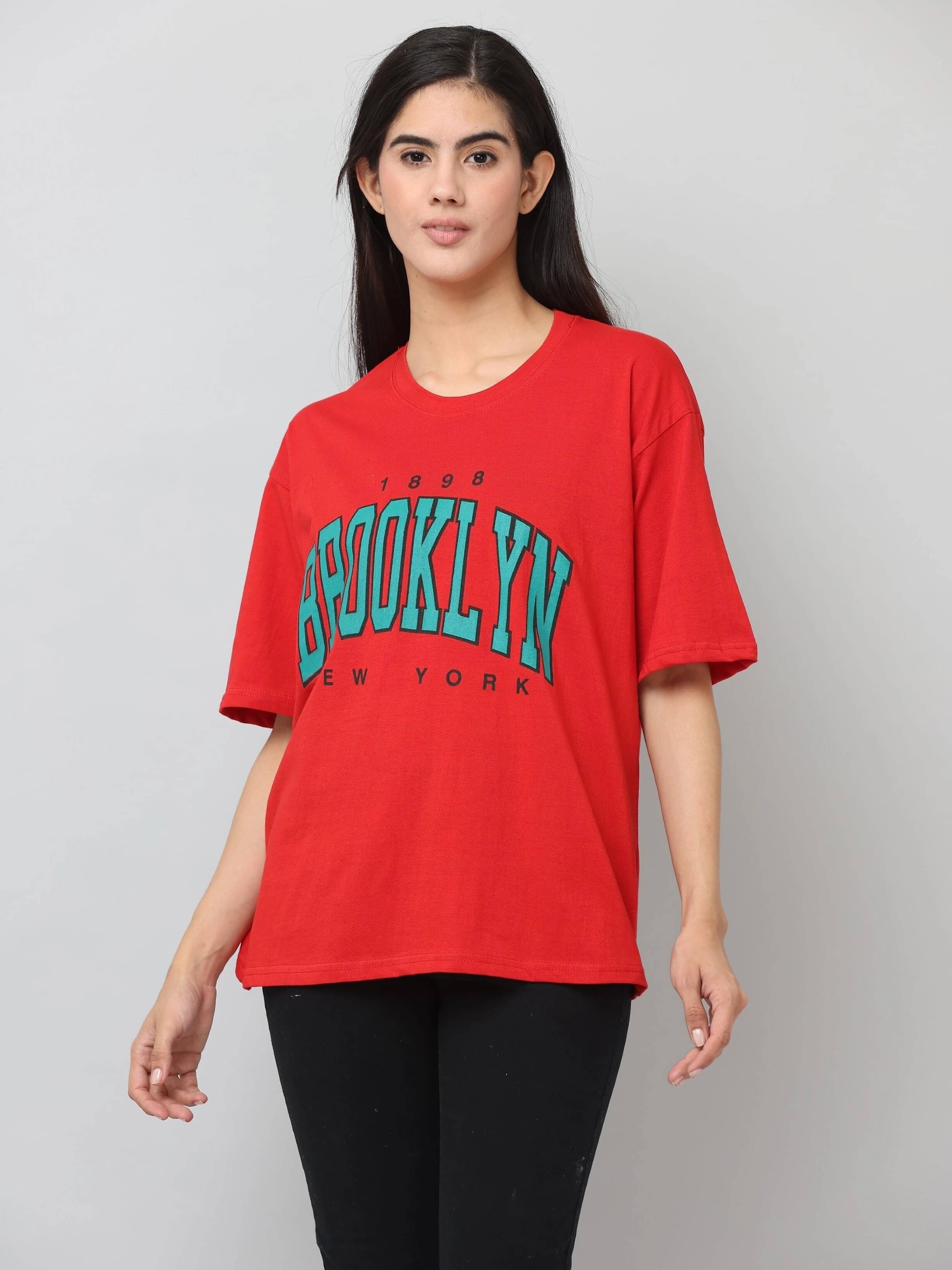     			Ddaspration Women's Cotton Blend Regular Top ( Red )