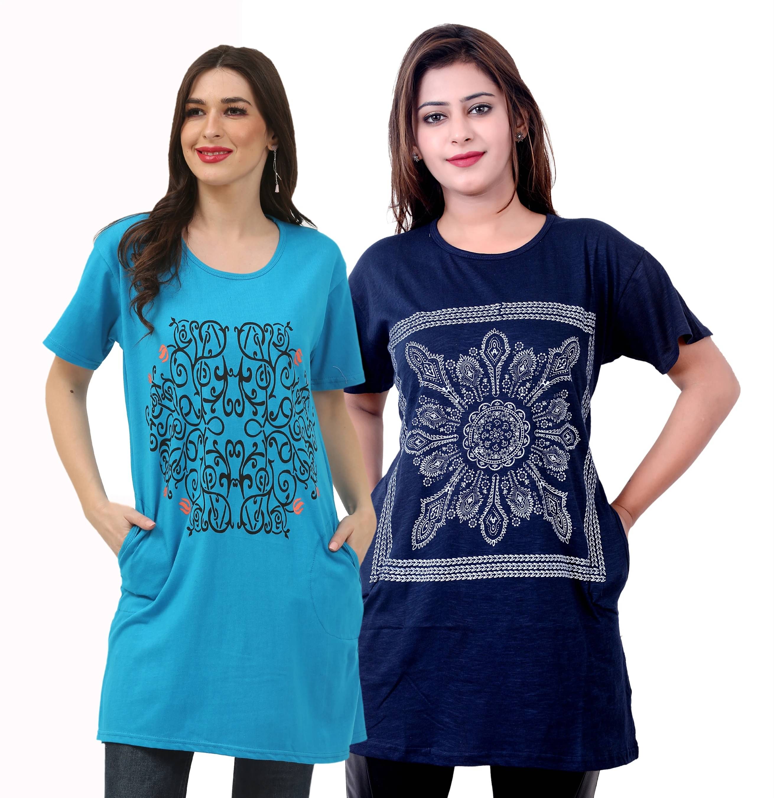 Ddaspration Women's Cotton Blend Regular Top ( Multicolor ) Ddaspration Women's Cotton Blend Regular Top ( Multicolor )