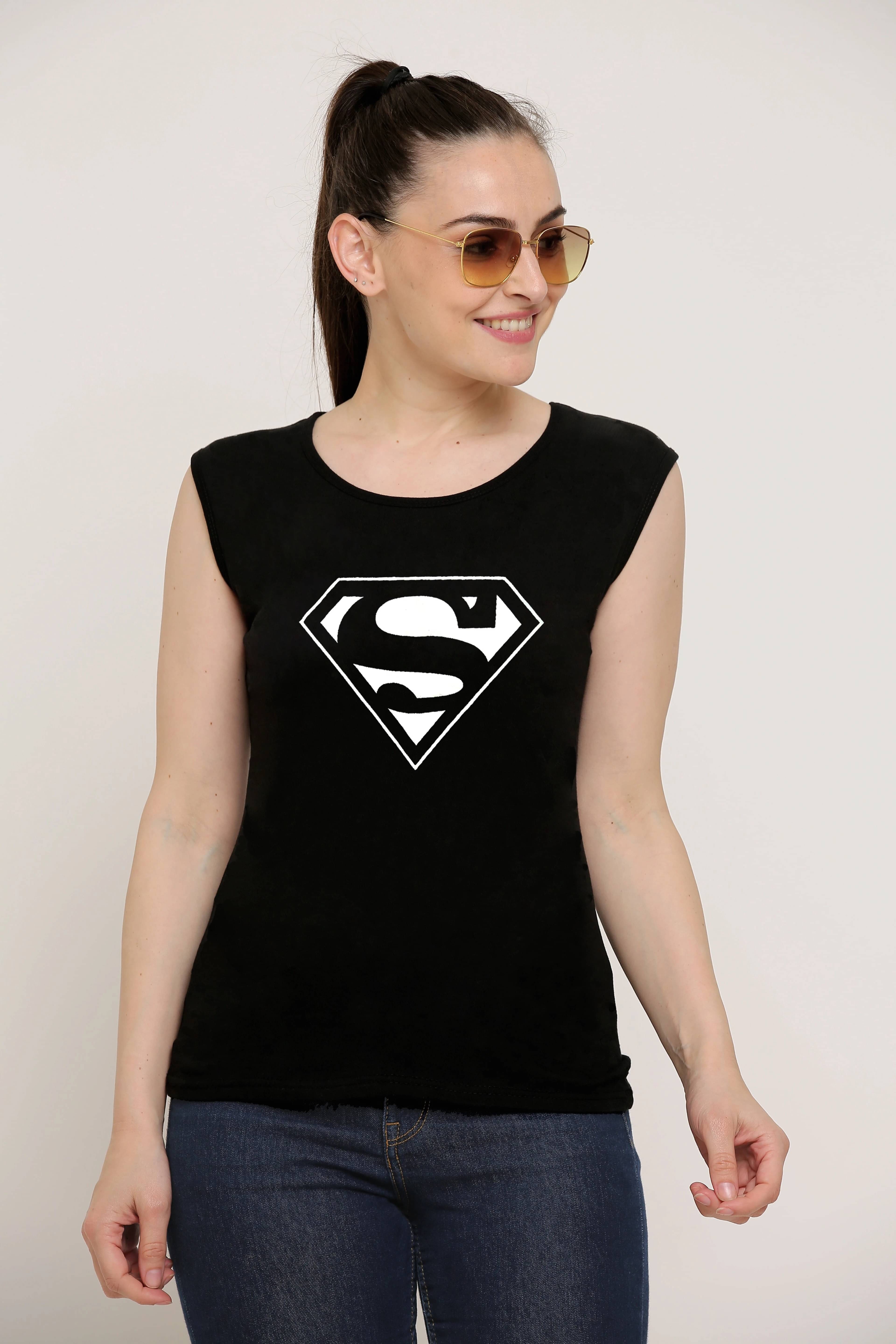     			Ddaspration Women's Cotton Blend Regular Top ( Black )