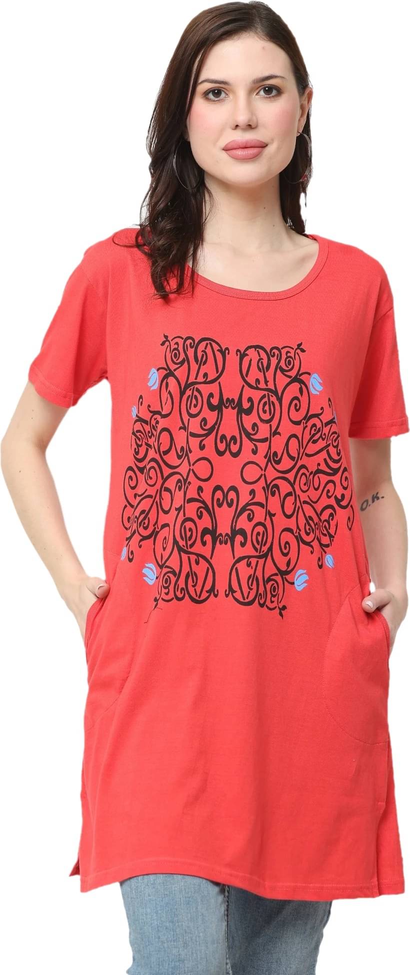 Ddaspration Women's Cotton Blend Regular Top ( Multicolor ) Ddaspration Women's Cotton Blend Regular Top ( Multicolor )