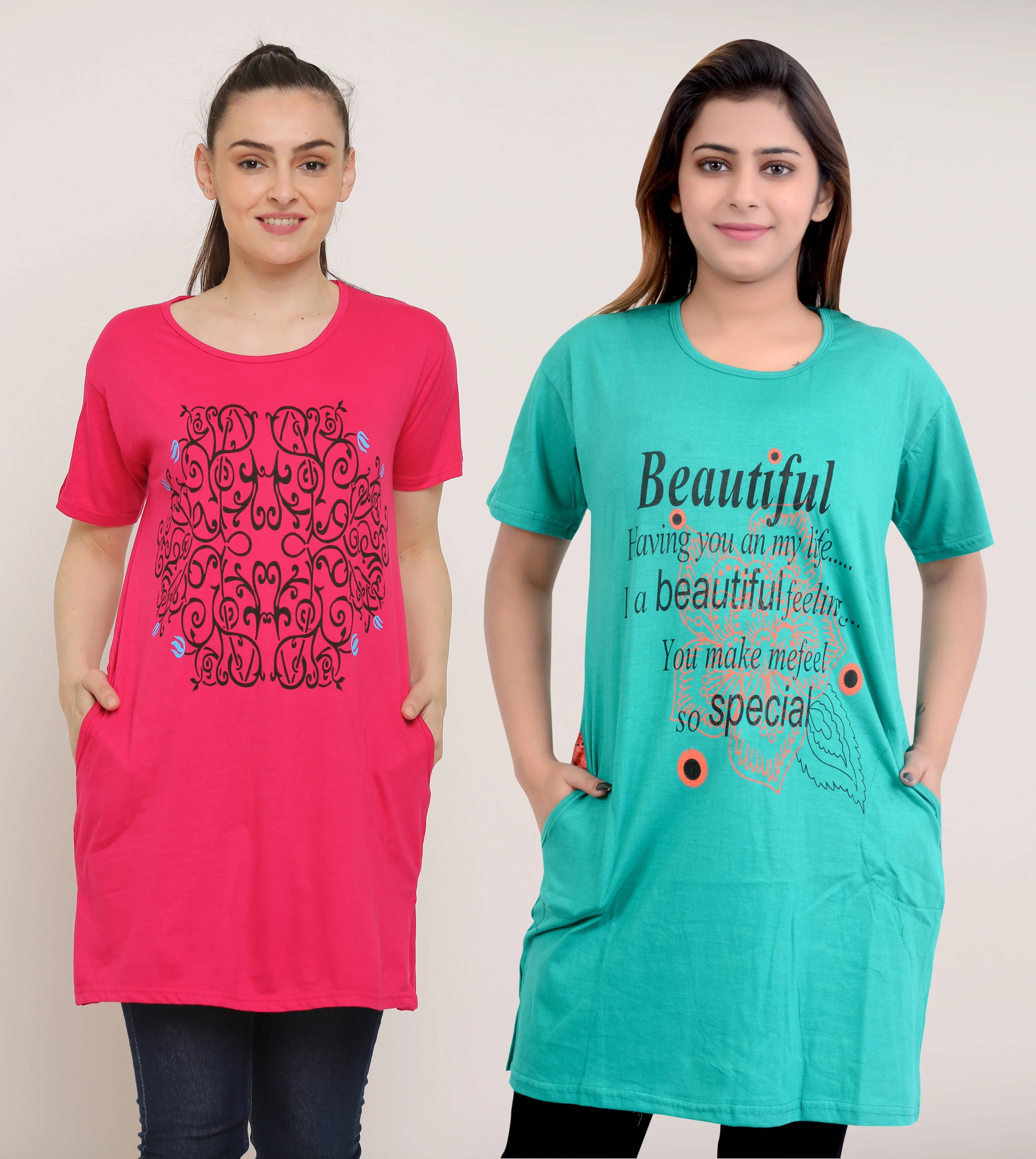 Ddaspration Women's Cotton Blend Regular Top ( Multicolor ) Ddaspration Women's Cotton Blend Regular Top ( Multicolor )