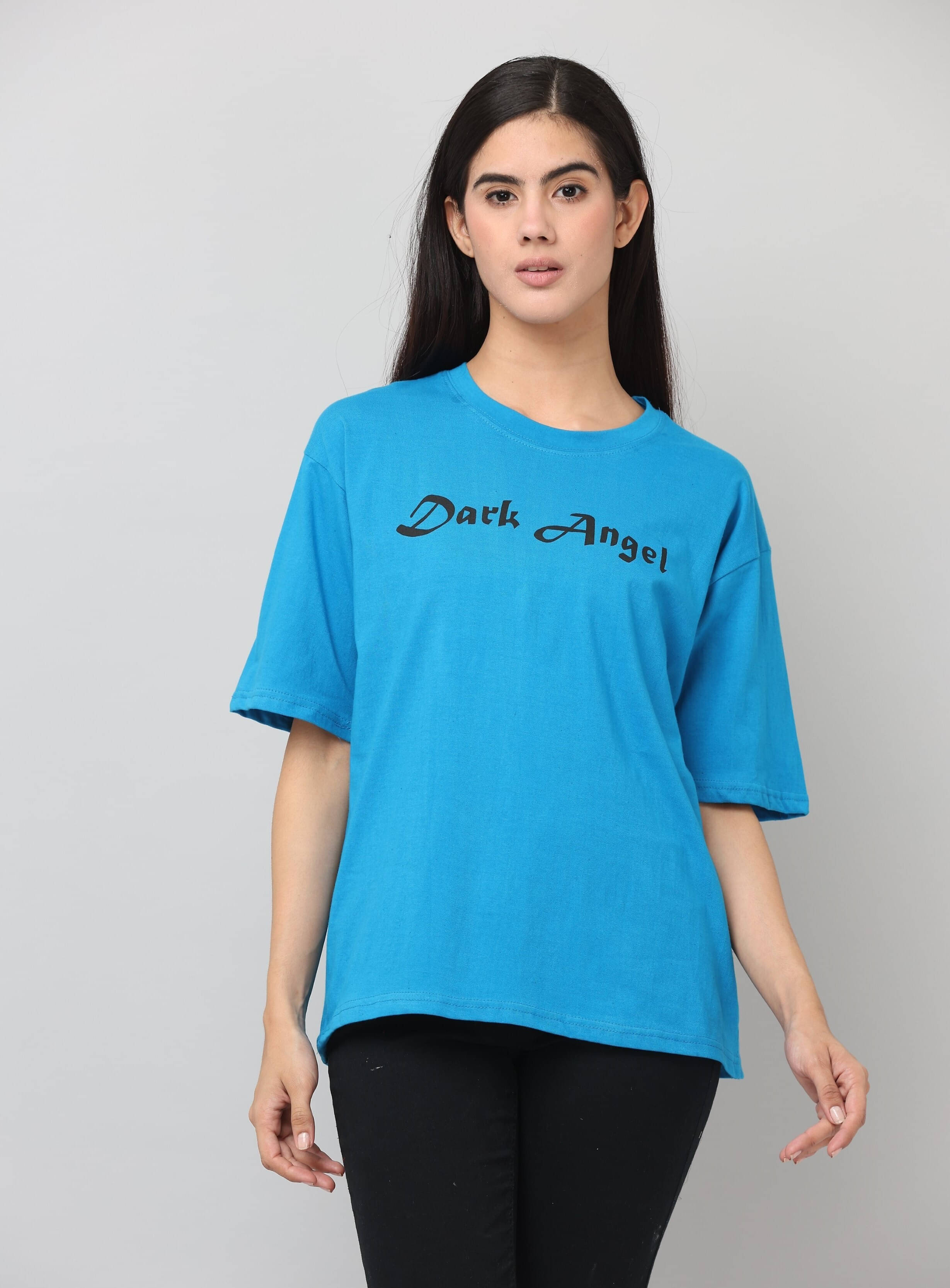     			Ddaspration Women's Cotton Blend Regular Top ( Blue )