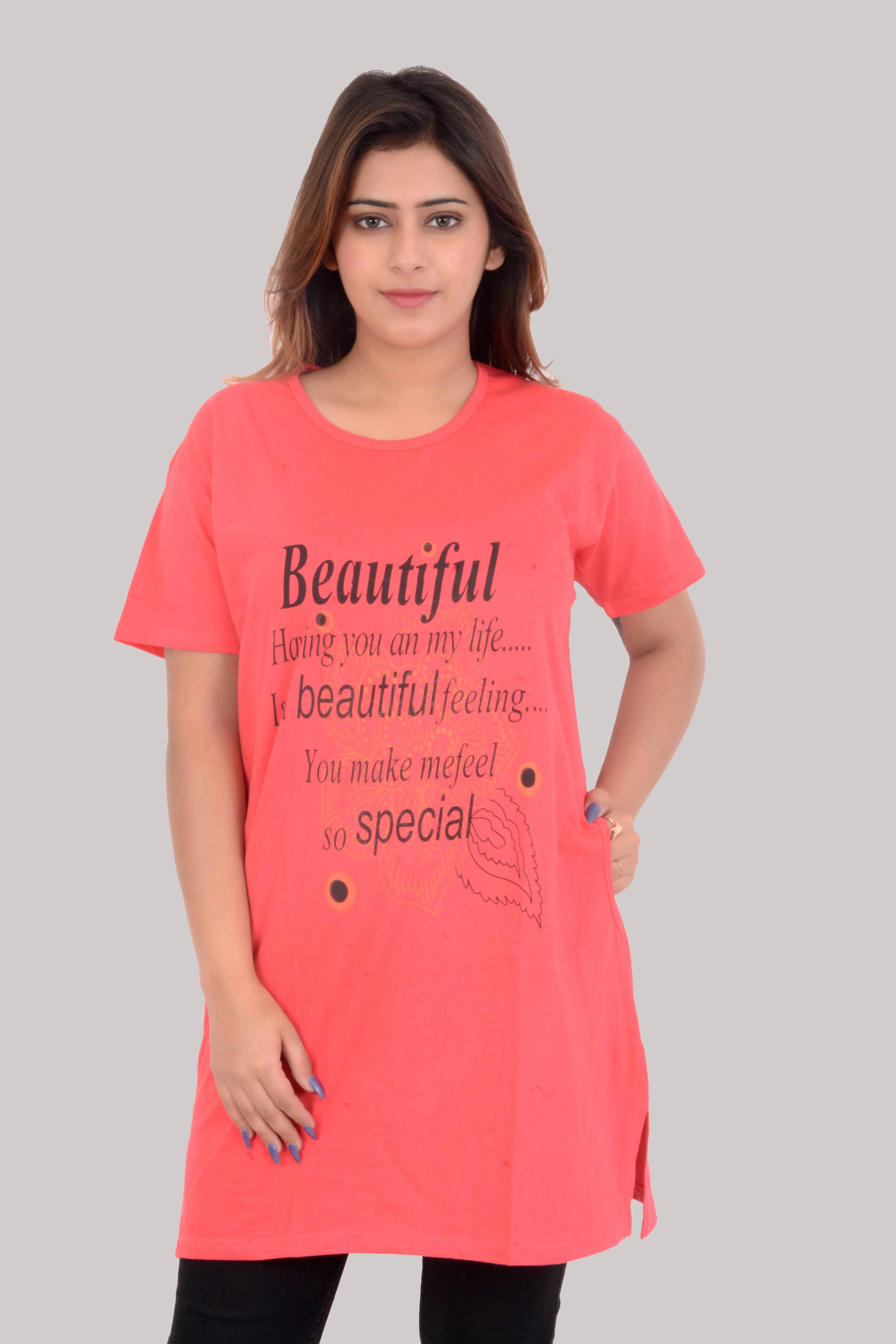     			Ddaspration Women's Cotton Blend Regular Top ( Orange )