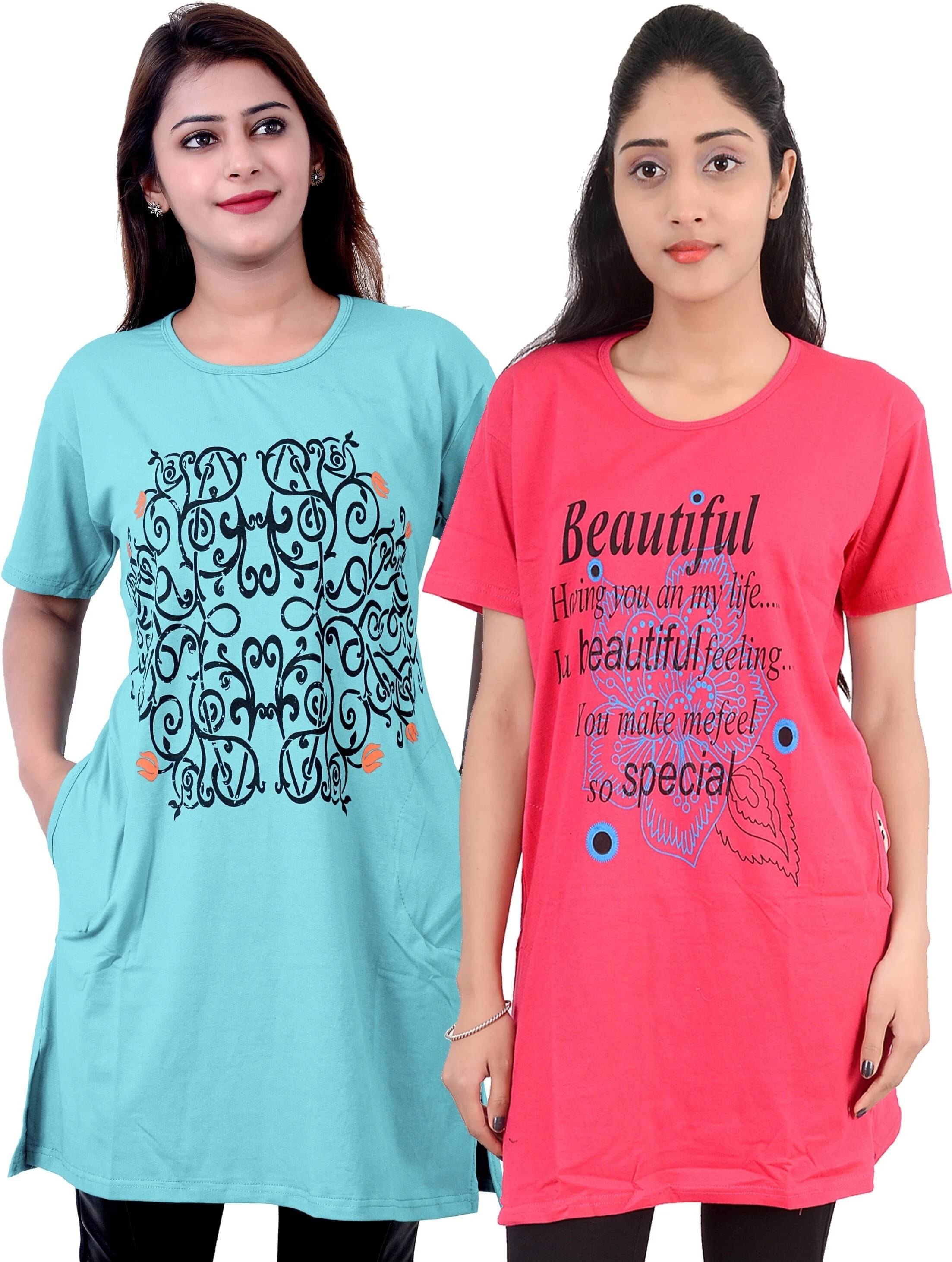 Ddaspration Women's Cotton Blend Regular Top ( Multicolor ) Ddaspration Women's Cotton Blend Regular Top ( Multicolor )