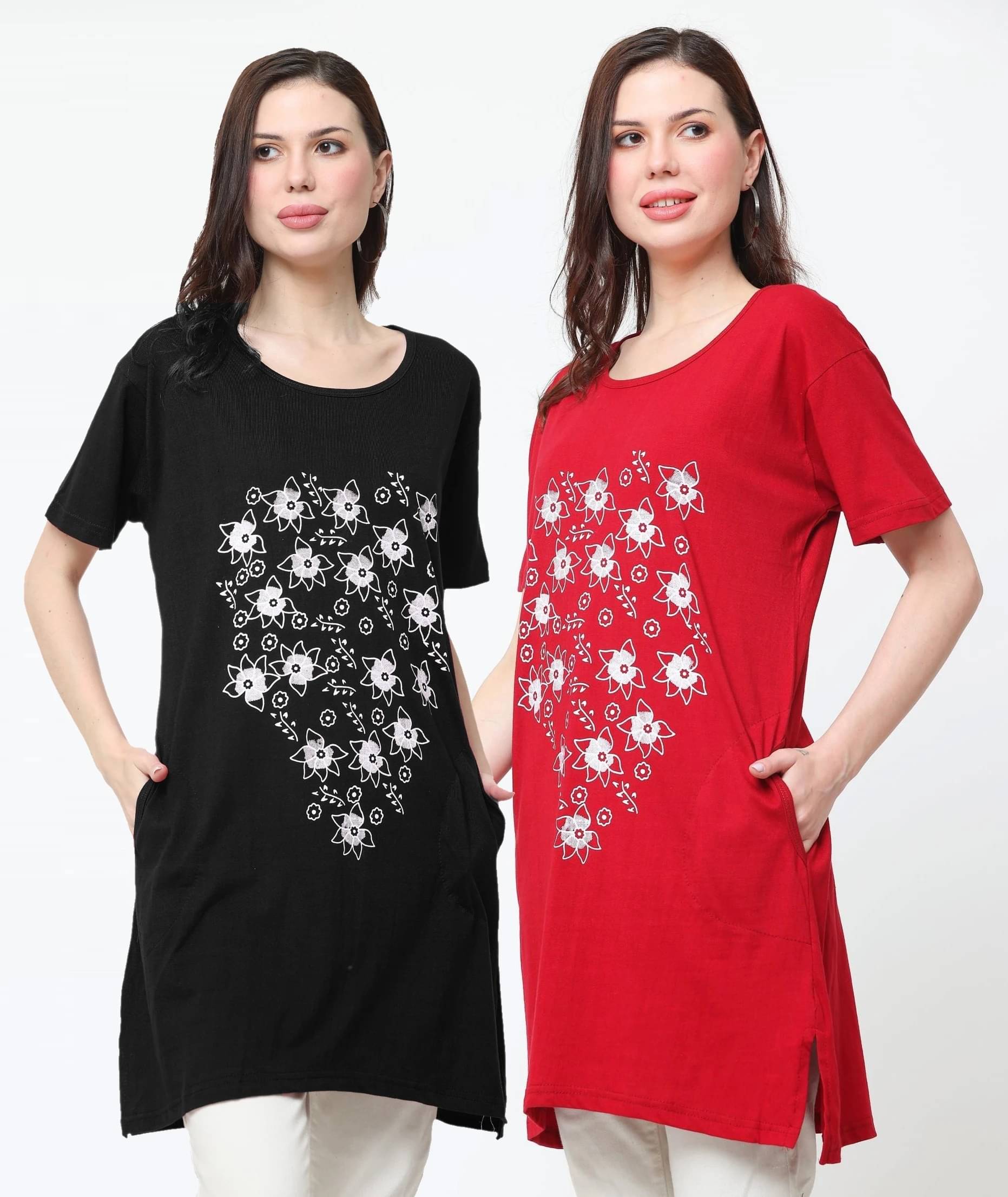 Ddaspration Women's Cotton Blend Regular Top ( Multicolor ) Ddaspration Women's Cotton Blend Regular Top ( Multicolor )