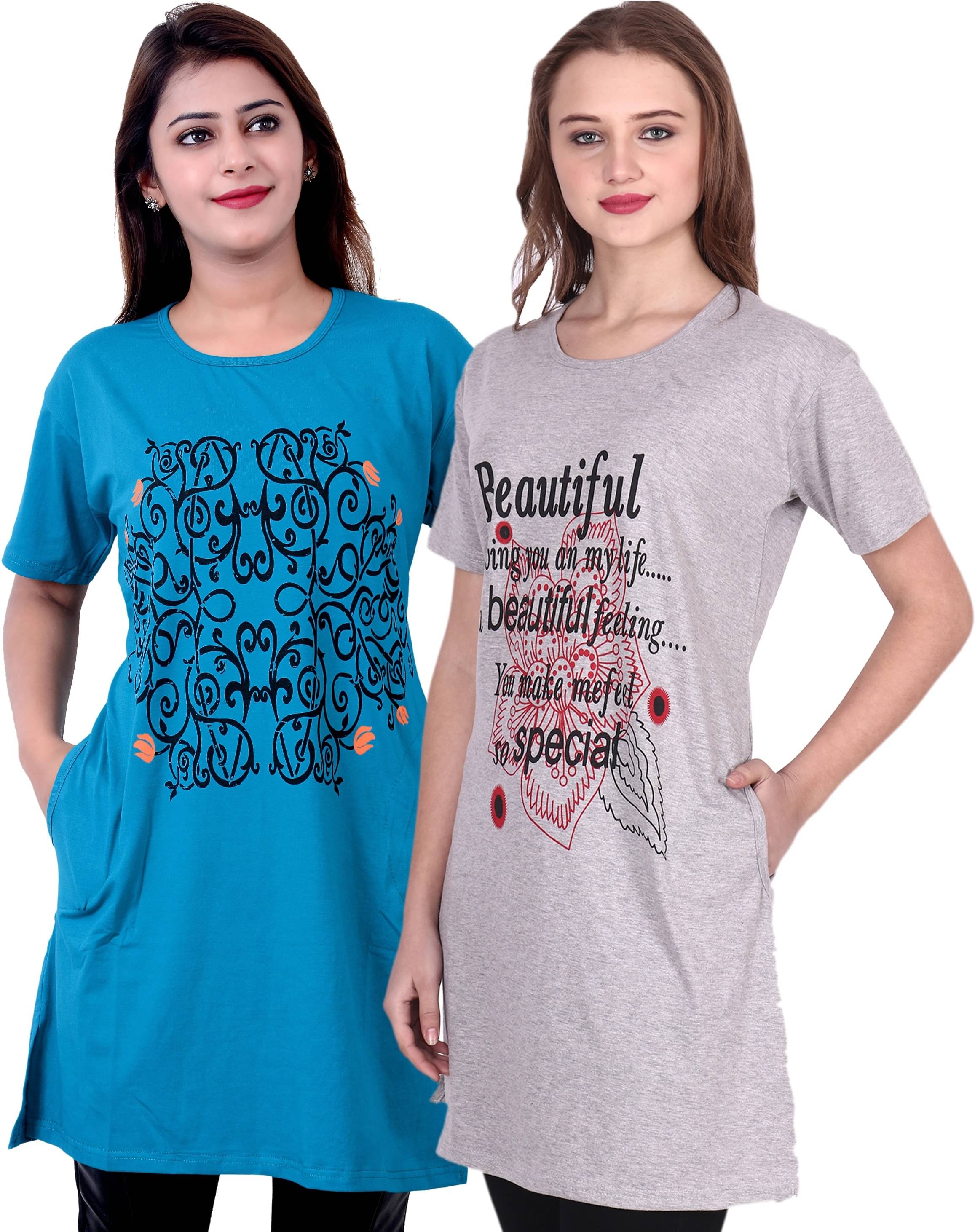 Ddaspration Women's Cotton Blend Regular Top ( Multicolor ) Ddaspration Women's Cotton Blend Regular Top ( Multicolor )
