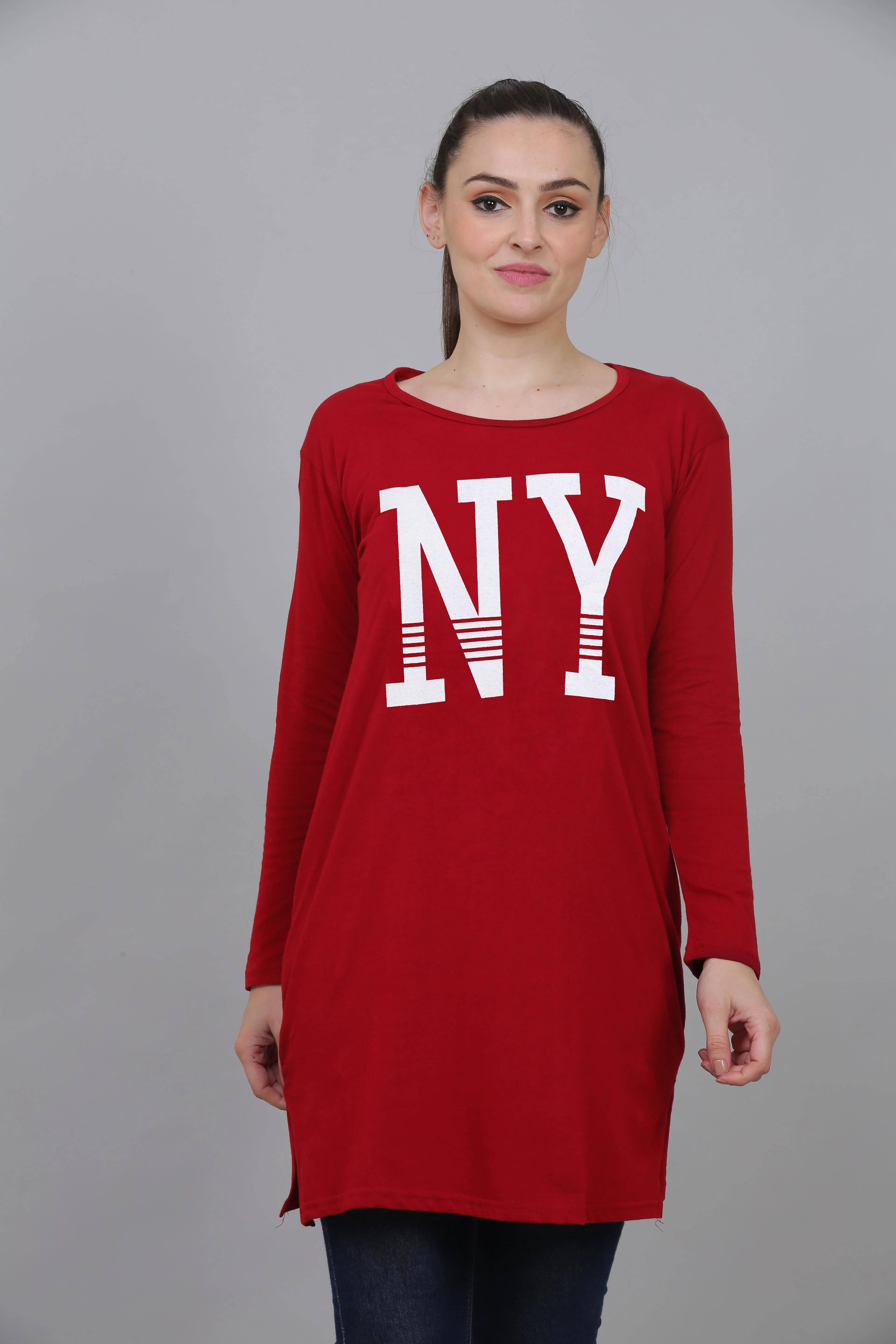 Ddaspration Women's Cotton Blend Regular Top ( Red ) Ddaspration Women's Cotton Blend Regular Top ( Red )