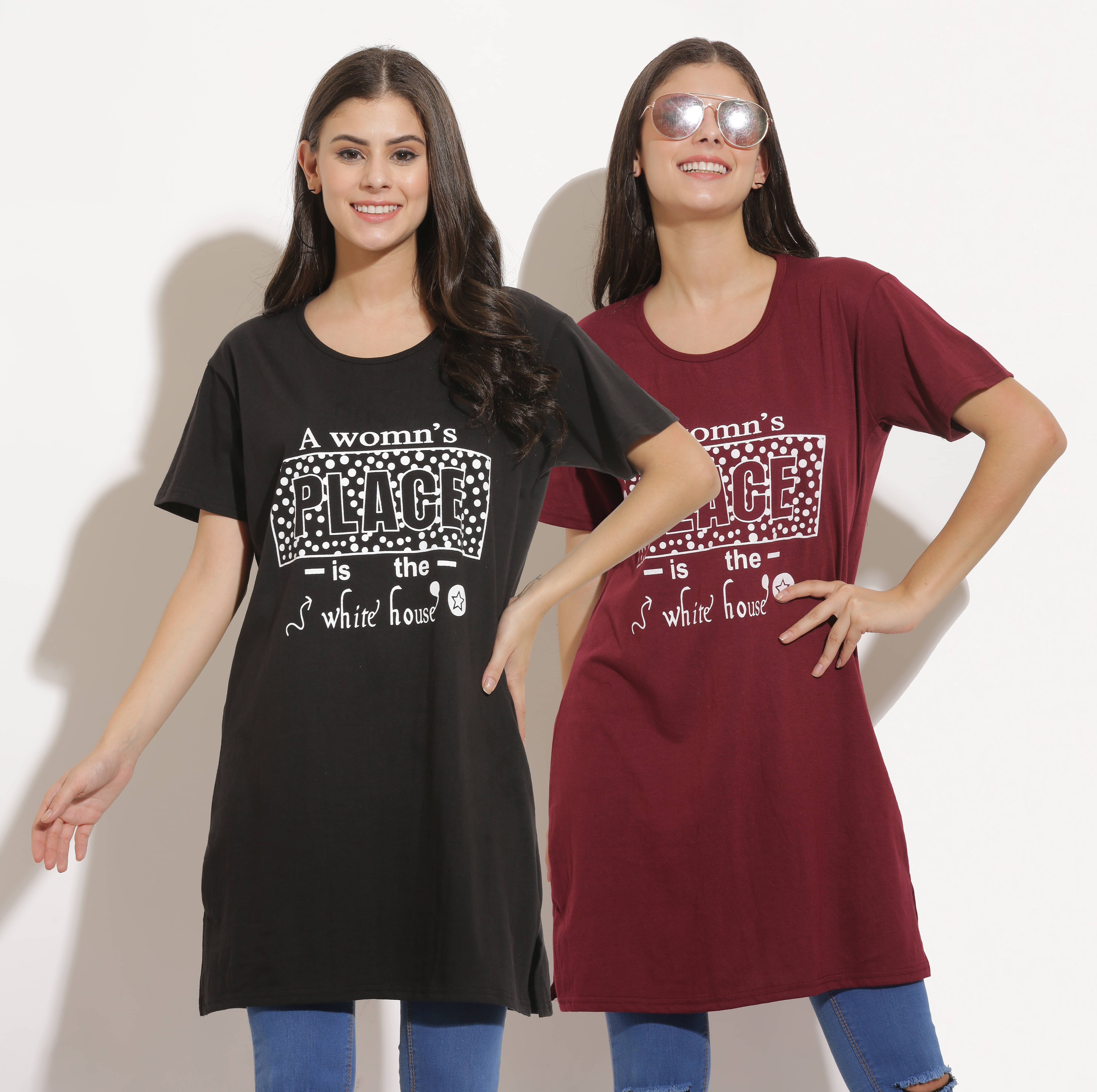 Ddaspration Women's Cotton Blend Regular Top ( Multicolor )     			Ddaspration Women's Cotton Blend Regular Top ( Multicolor )