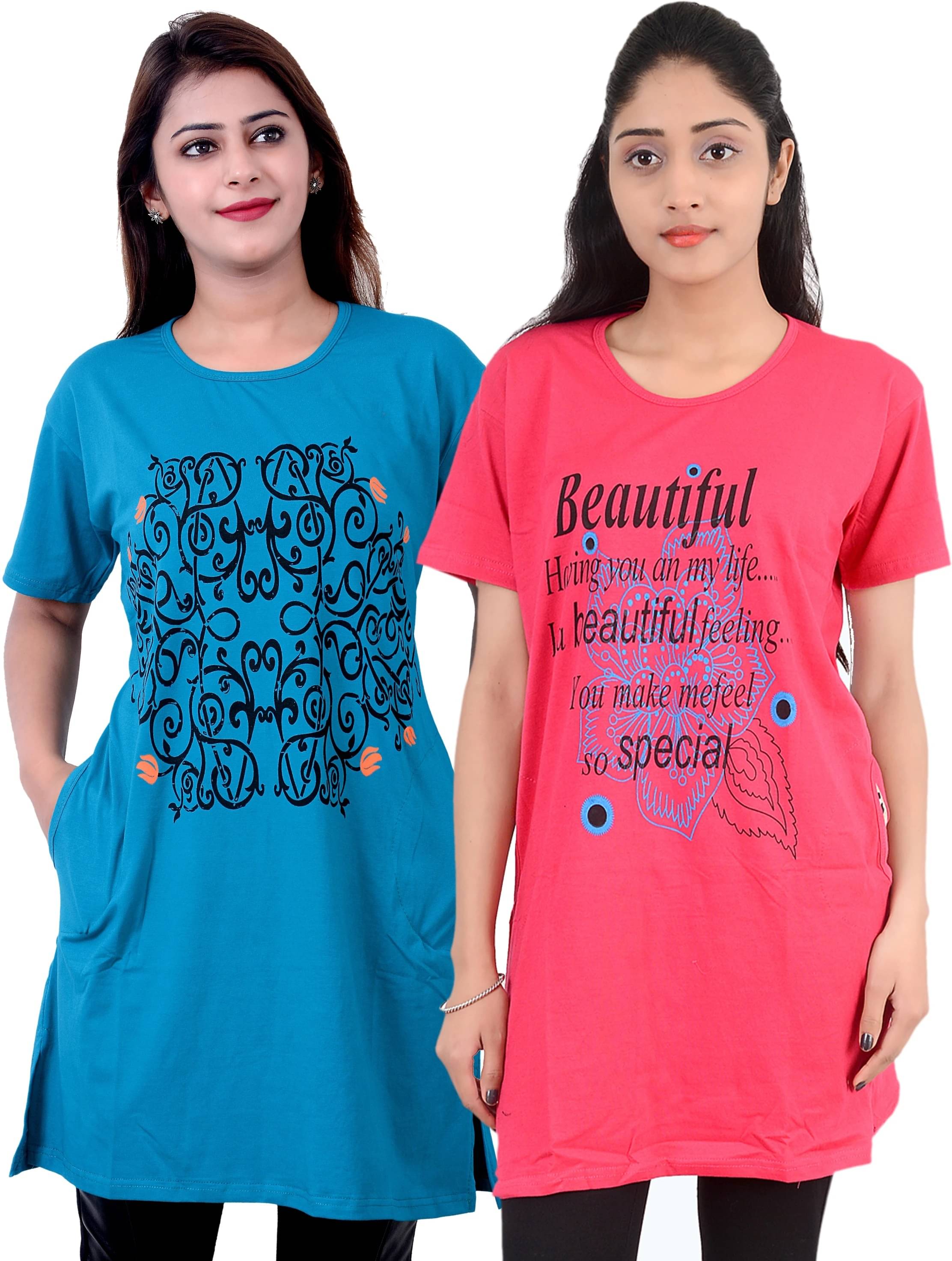 Ddaspration Women's Cotton Blend Regular Top ( Multicolor ) Ddaspration Women's Cotton Blend Regular Top ( Multicolor )