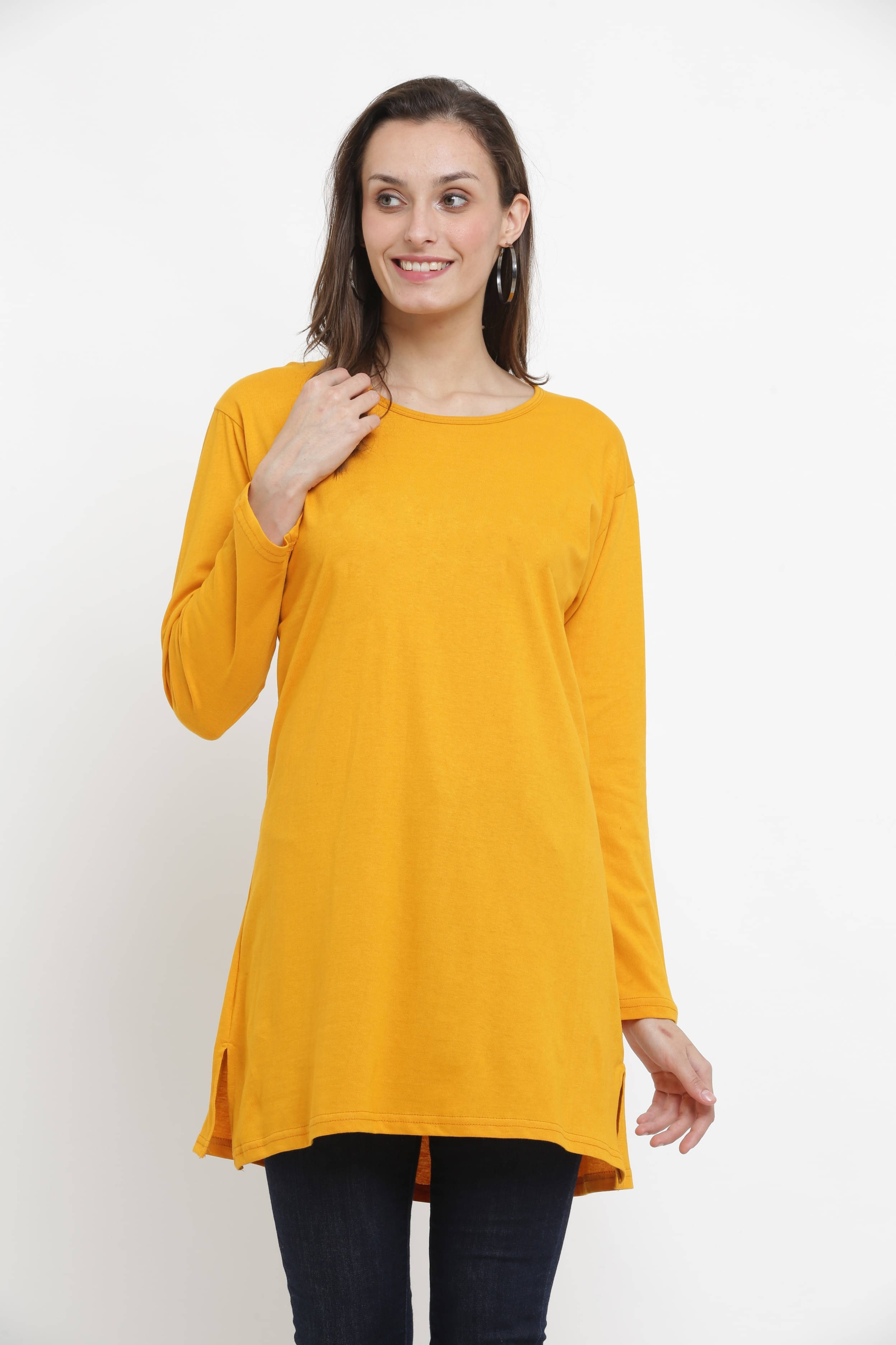 Ddaspration Women's Cotton Blend Regular Top ( Yellow ) Ddaspration Women's Cotton Blend Regular Top ( Yellow )