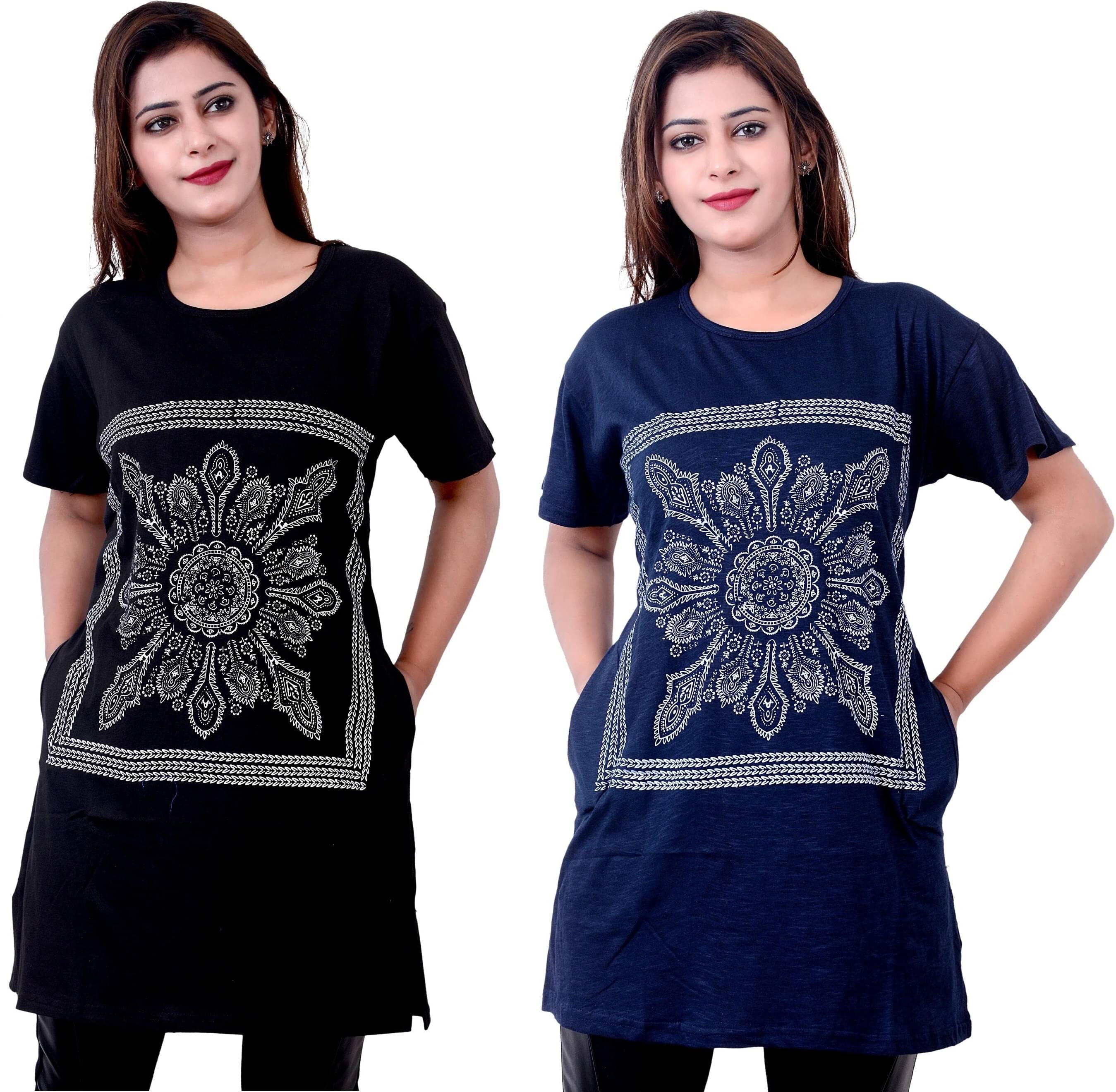     			Ddaspration Women's Cotton Blend Regular Top ( Multicolor )