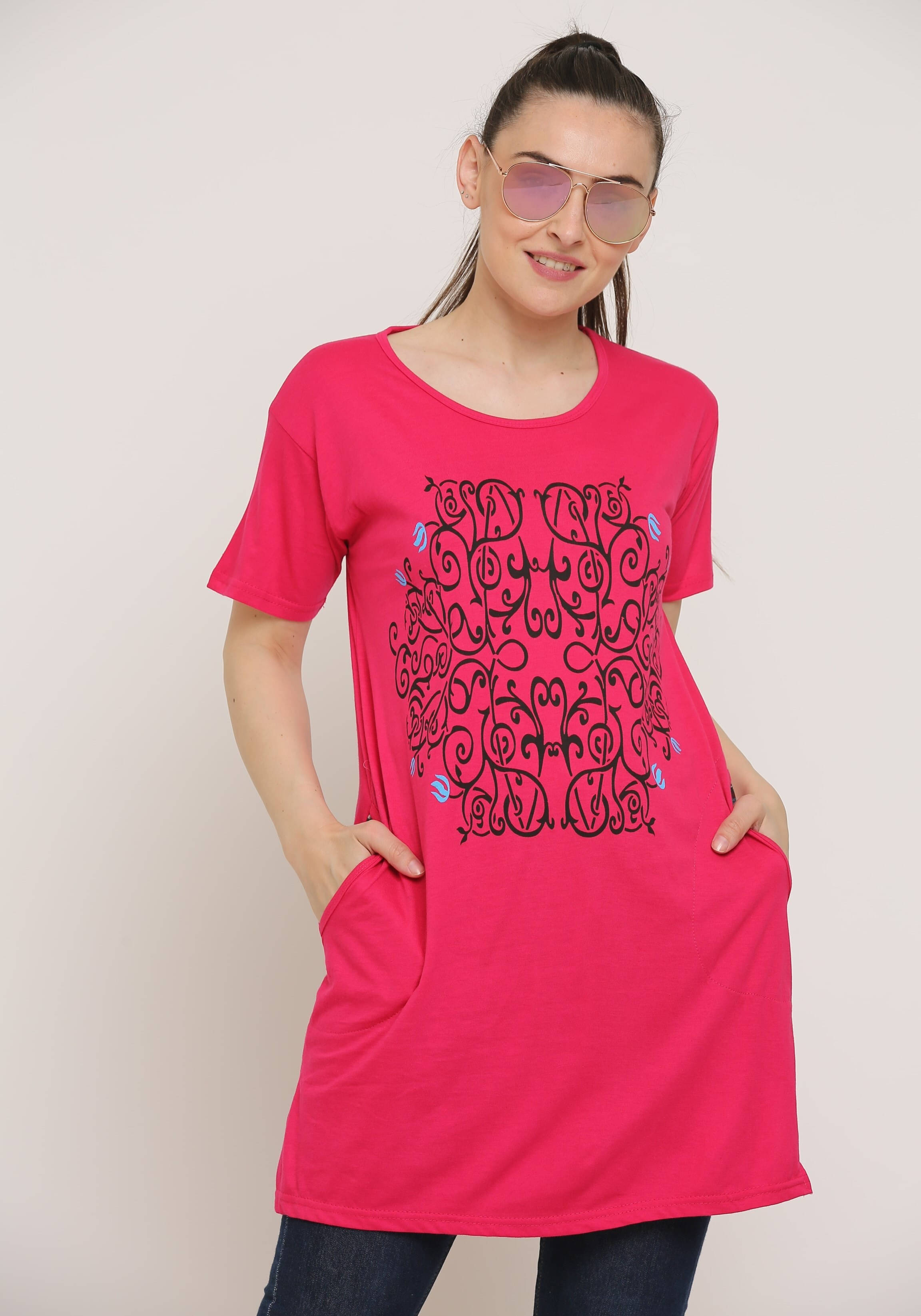 Ddaspration Women's Cotton Blend Regular Top ( Multicolor ) Ddaspration Women's Cotton Blend Regular Top ( Multicolor )