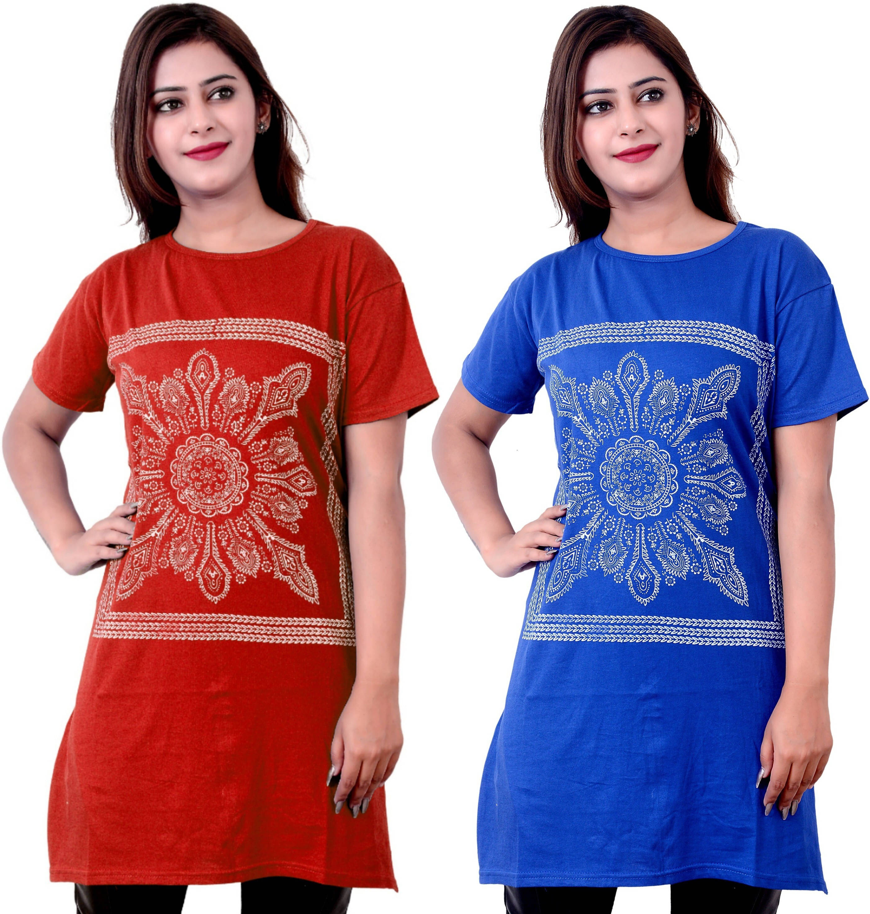 Ddaspration Women's Cotton Blend Regular Top ( Multicolor ) Ddaspration Women's Cotton Blend Regular Top ( Multicolor )