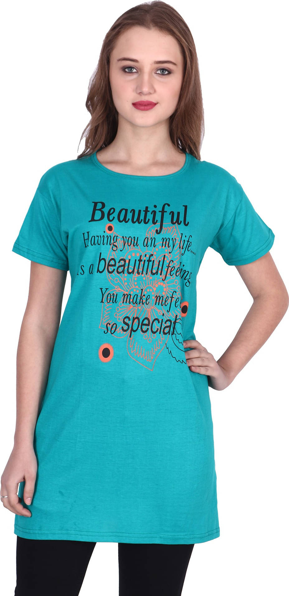 Ddaspration Women's Cotton Blend Regular Top ( Blue ) Ddaspration Women's Cotton Blend Regular Top ( Blue )