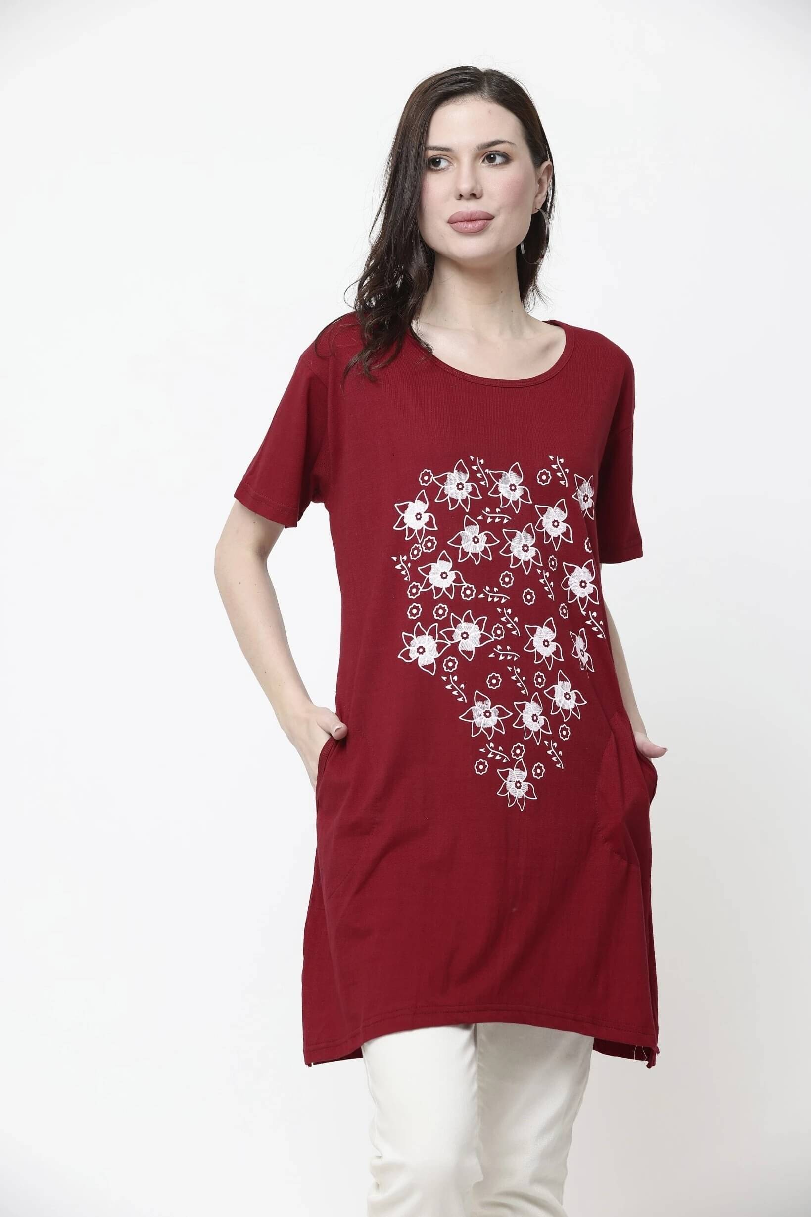 Ddaspration Women's Cotton Blend Regular Top ( Multicolor ) Ddaspration Women's Cotton Blend Regular Top ( Multicolor )