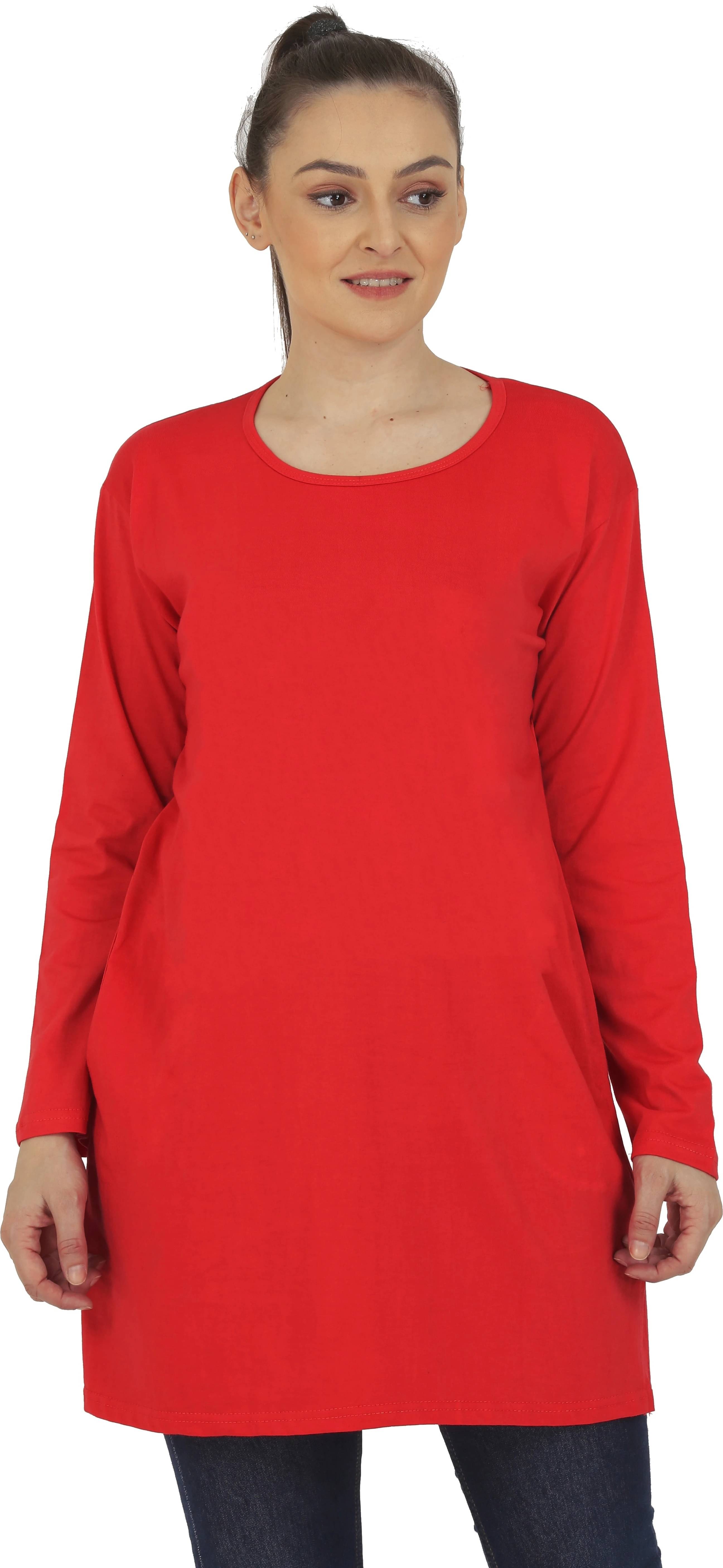     			Ddaspration Women's Cotton Blend Regular Top ( Red )