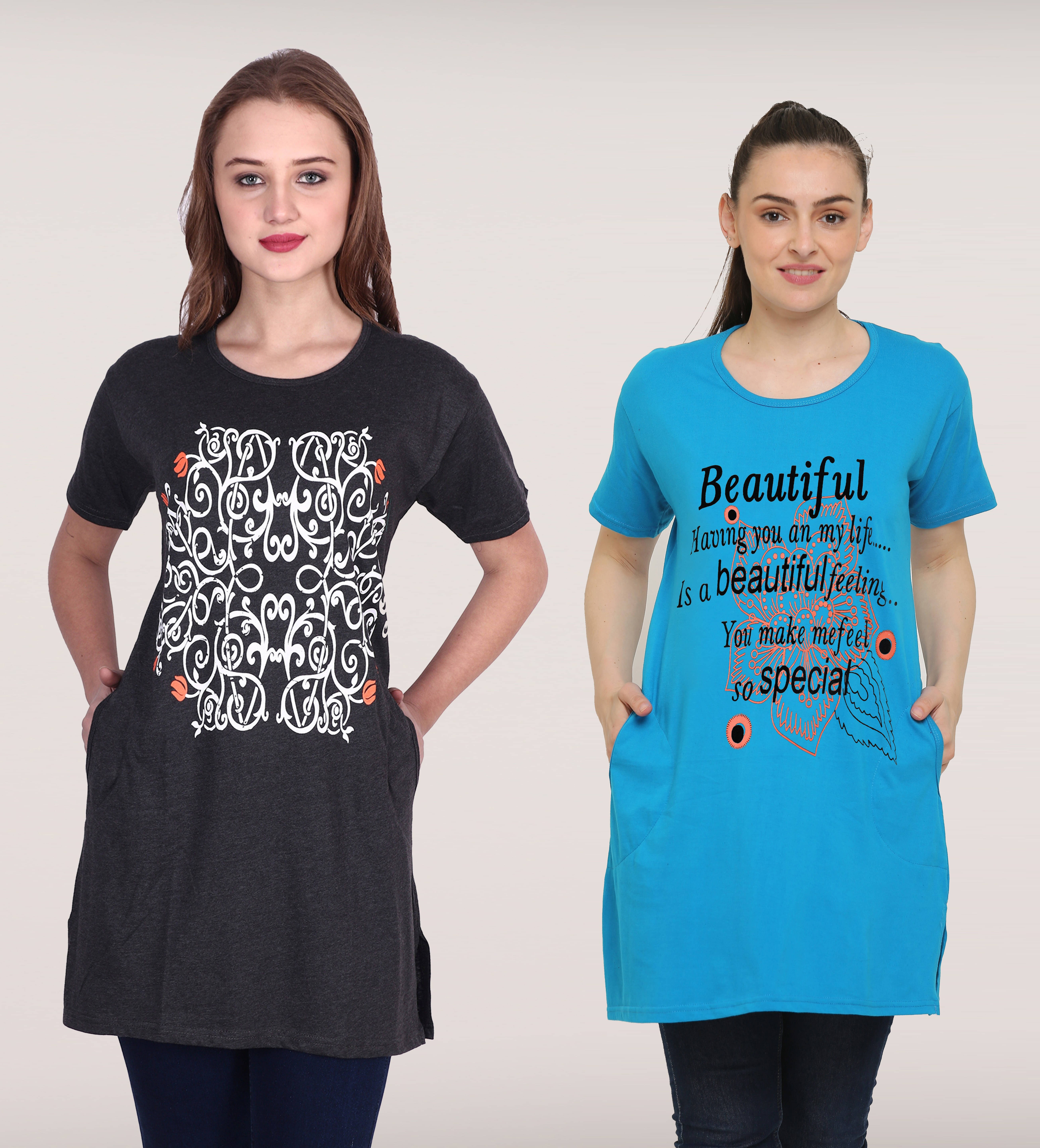 Ddaspration Women's Cotton Blend Regular Top ( Multicolor ) Ddaspration Women's Cotton Blend Regular Top ( Multicolor )