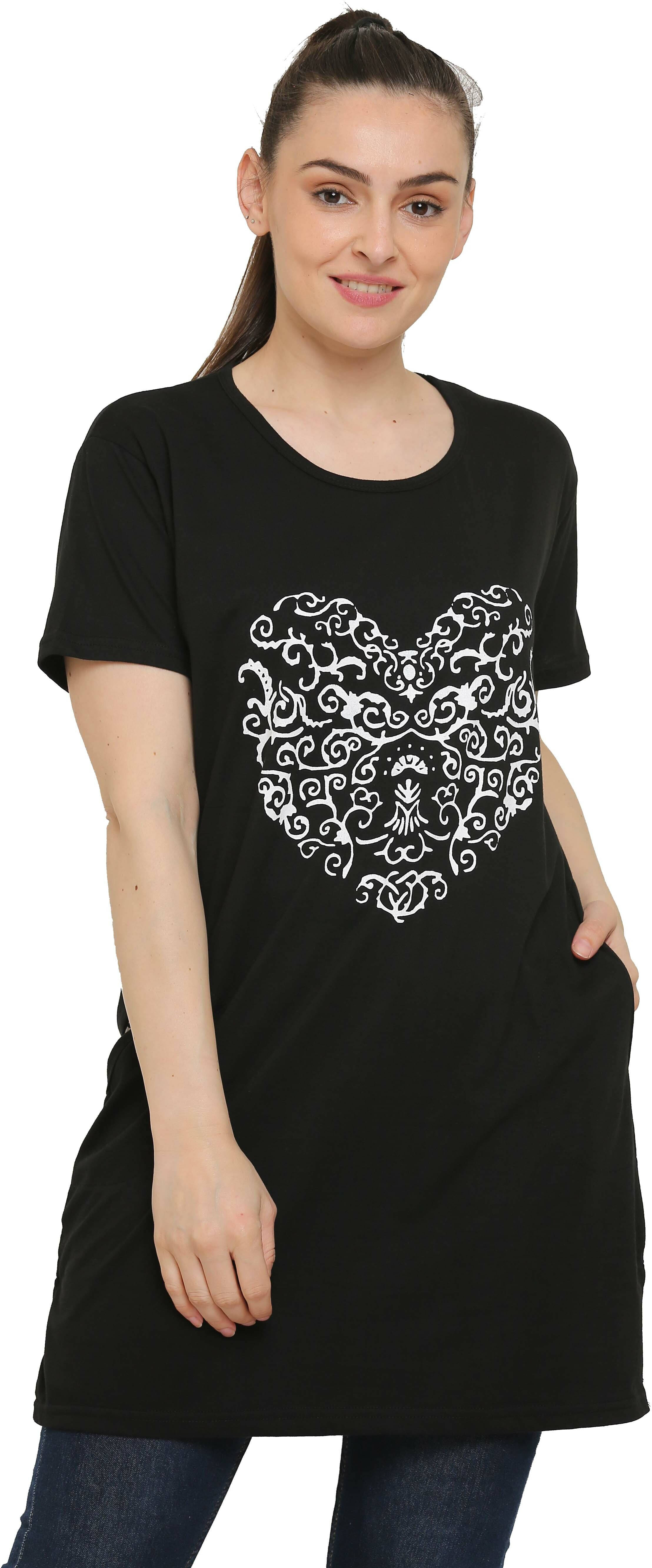 Ddaspration Women's Cotton Blend Regular Top ( Black ) Ddaspration Women's Cotton Blend Regular Top ( Black )