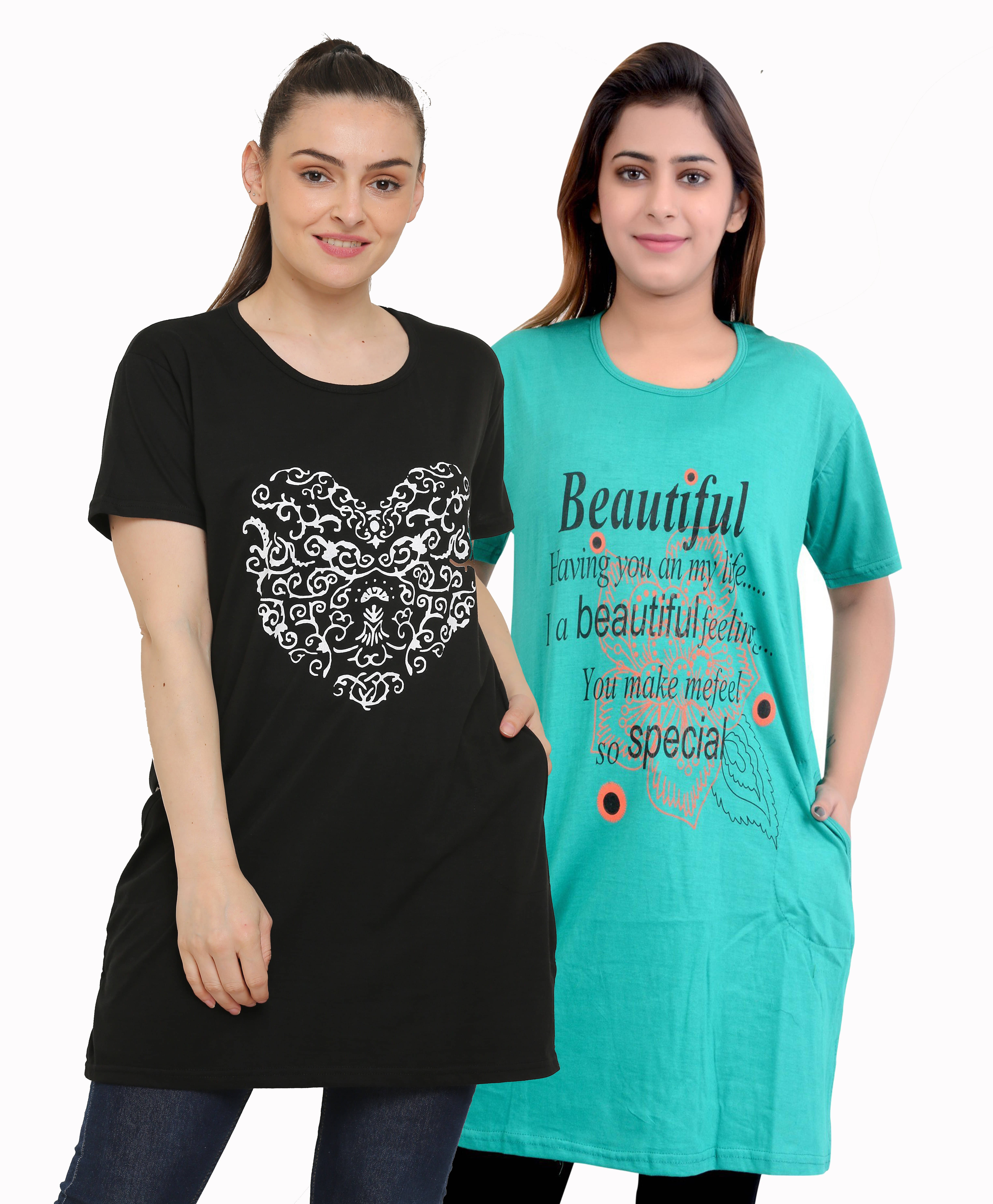 Ddaspration Women's Cotton Blend Regular Top ( Multicolor ) Ddaspration Women's Cotton Blend Regular Top ( Multicolor )