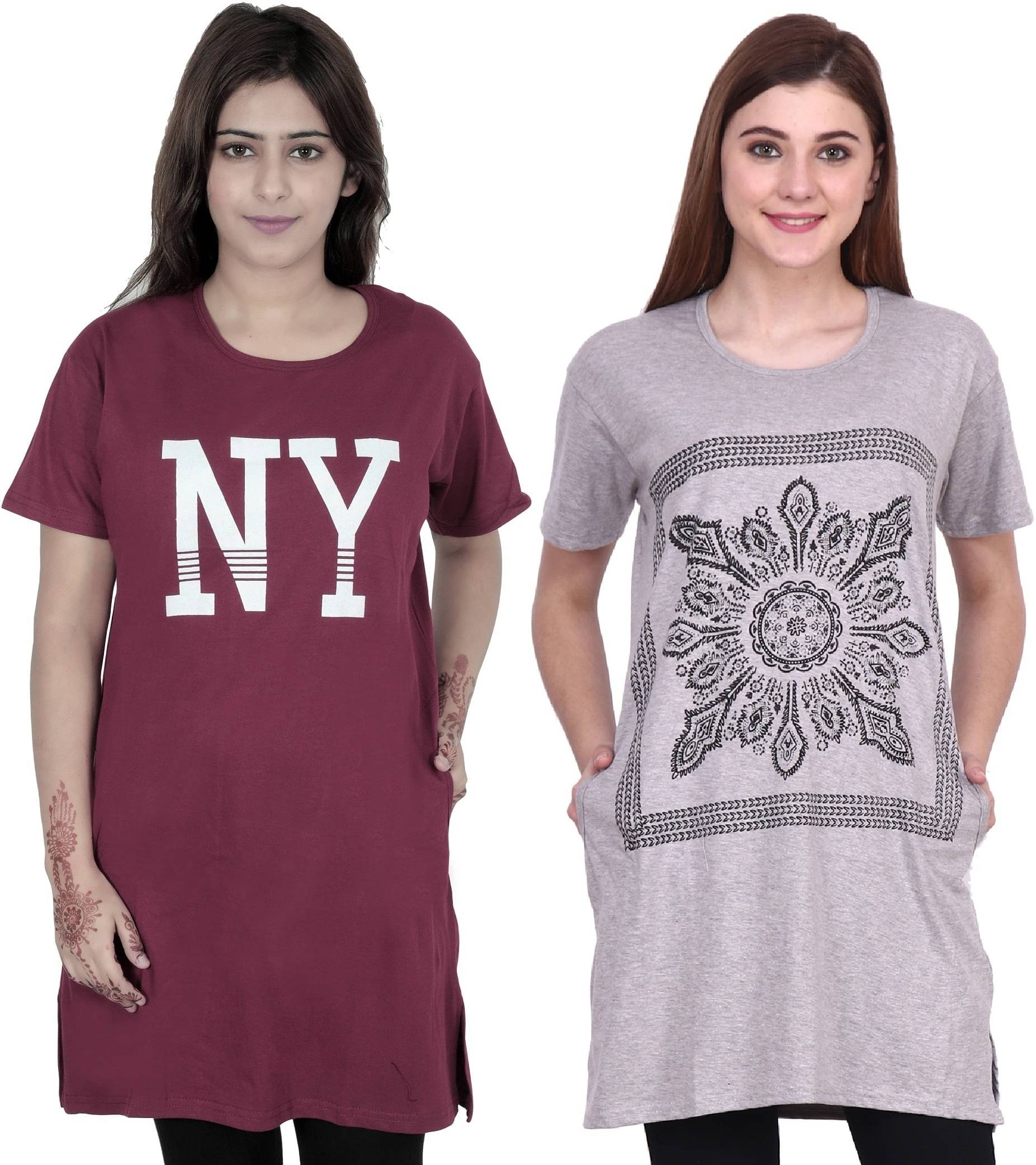 Ddaspration Women's Cotton Blend Regular Top ( Multicolor ) Ddaspration Women's Cotton Blend Regular Top ( Multicolor )