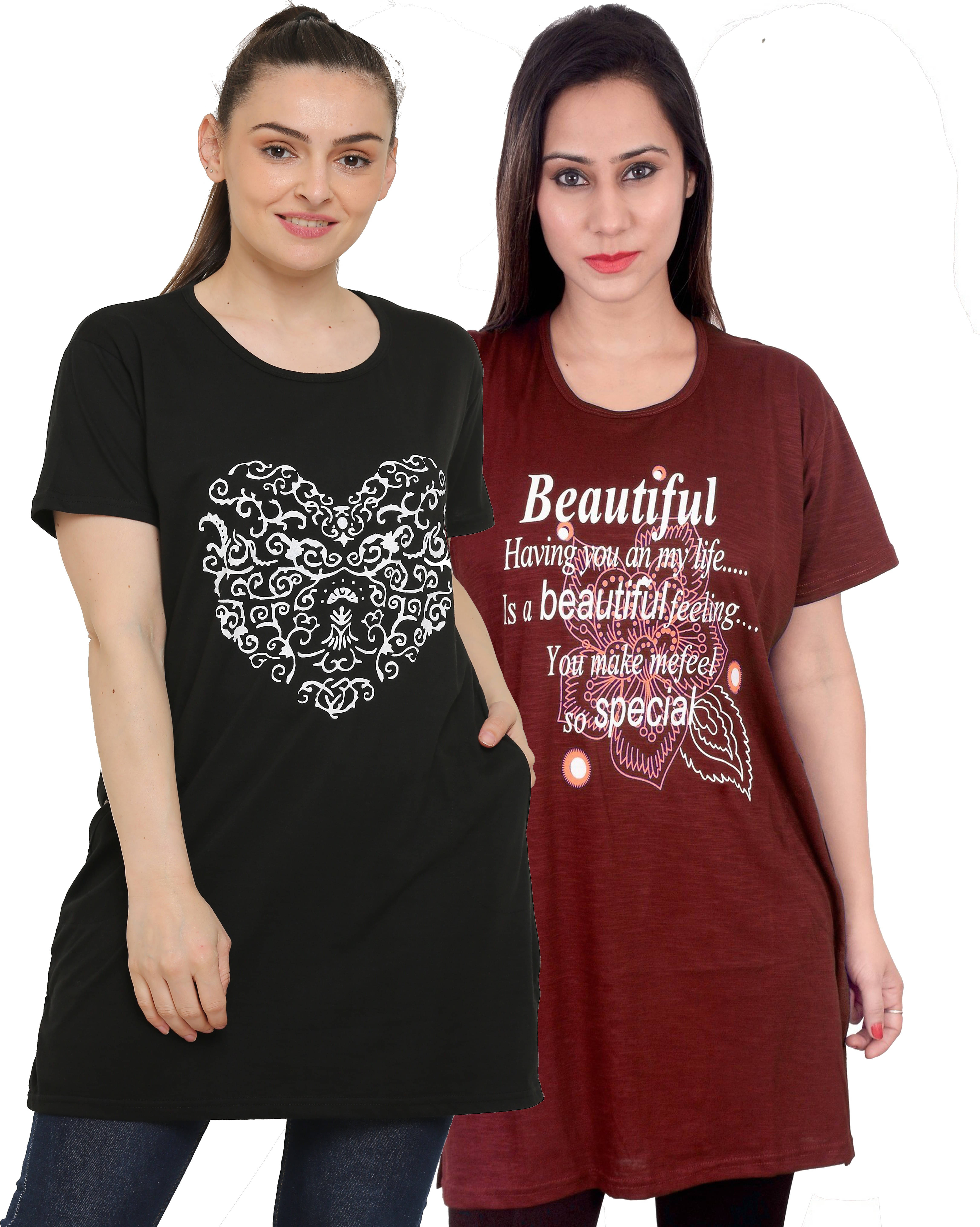 Ddaspration Women's Cotton Blend Regular Top ( Multicolor ) Ddaspration Women's Cotton Blend Regular Top ( Multicolor )