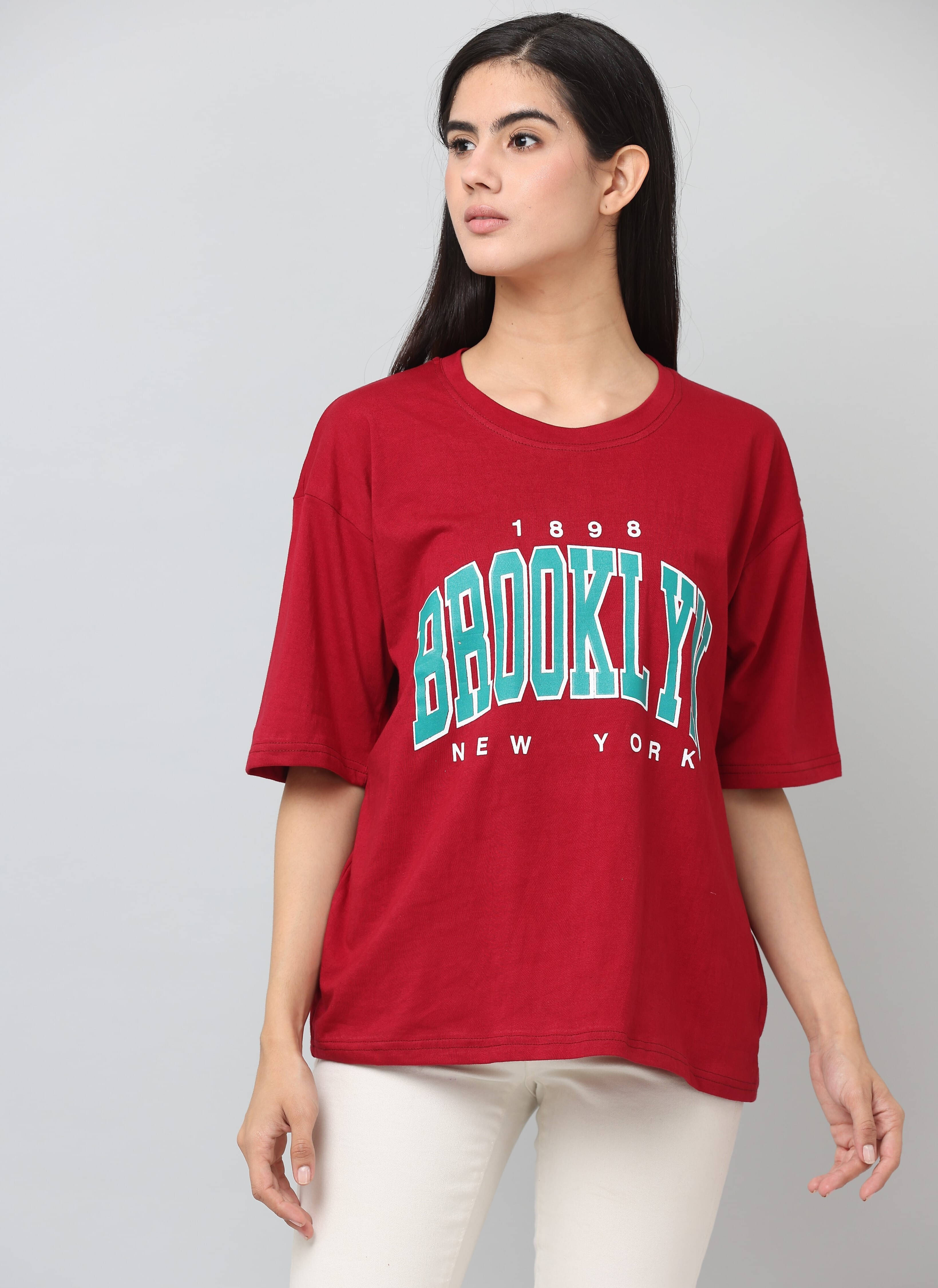     			Ddaspration Women's Cotton Blend Regular Top ( Red )