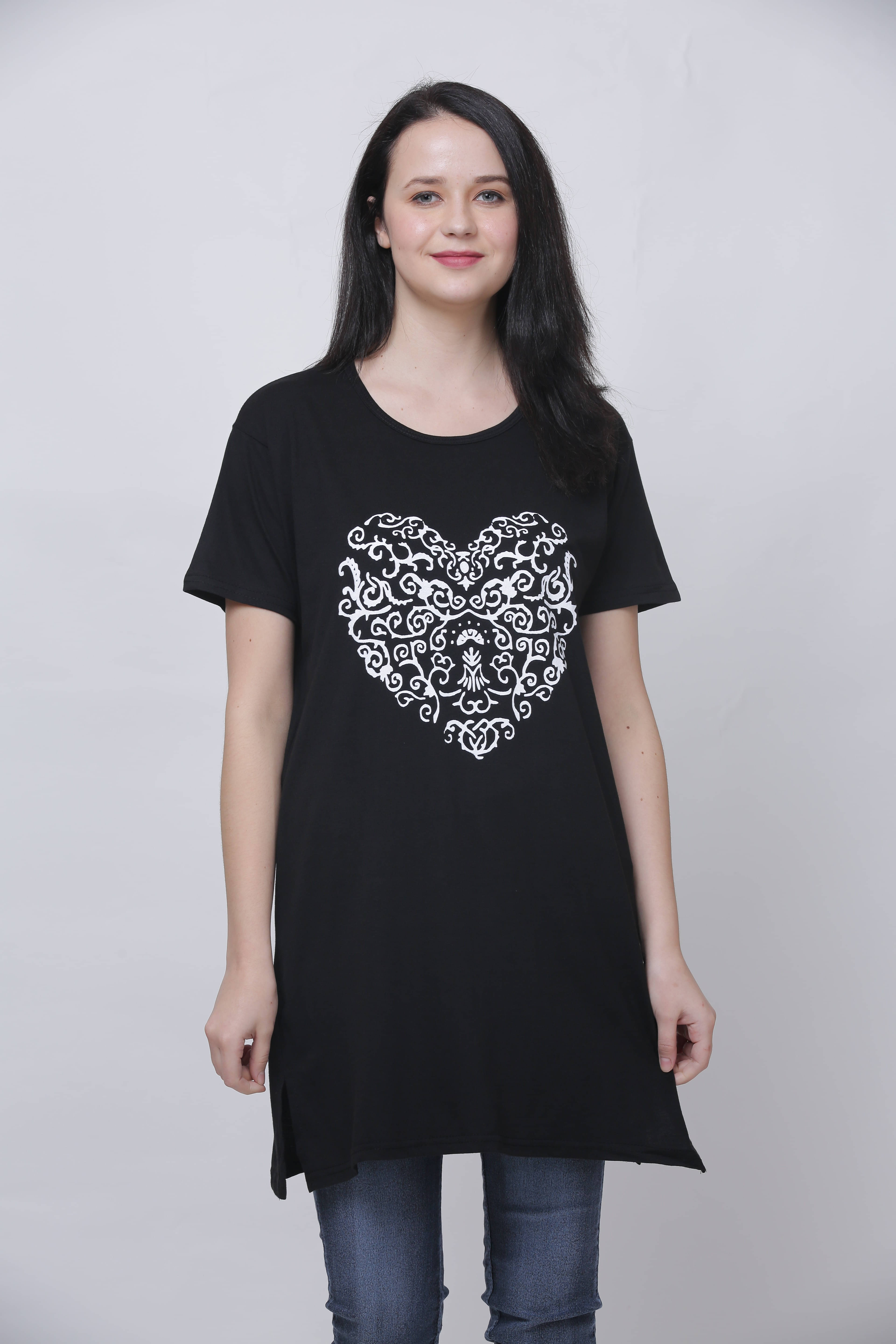 Ddaspration Women's Cotton Blend Regular Top ( Black ) Ddaspration Women's Cotton Blend Regular Top ( Black )