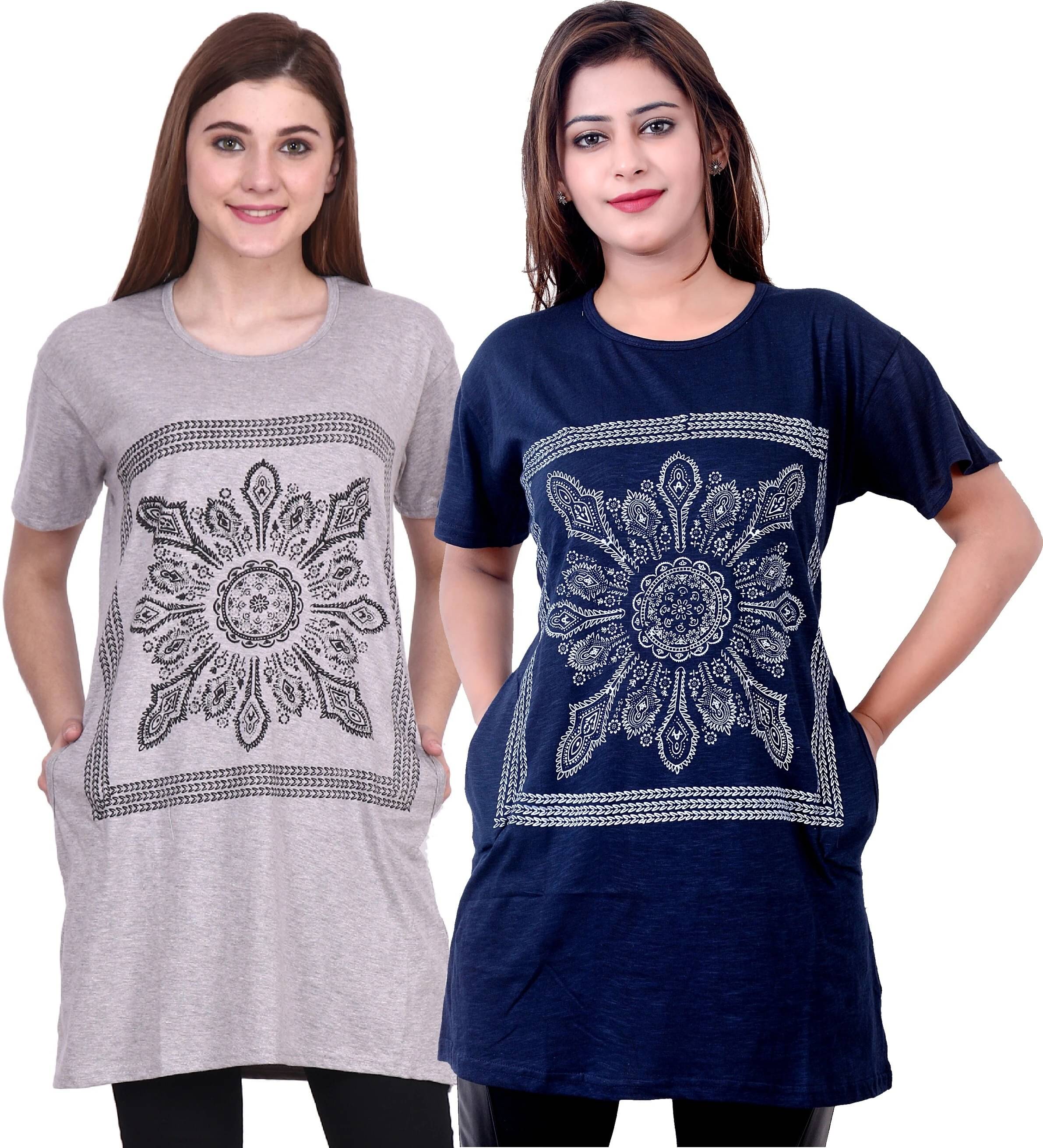 Ddaspration Women's Cotton Blend Regular Top ( Multicolor ) Ddaspration Women's Cotton Blend Regular Top ( Multicolor )