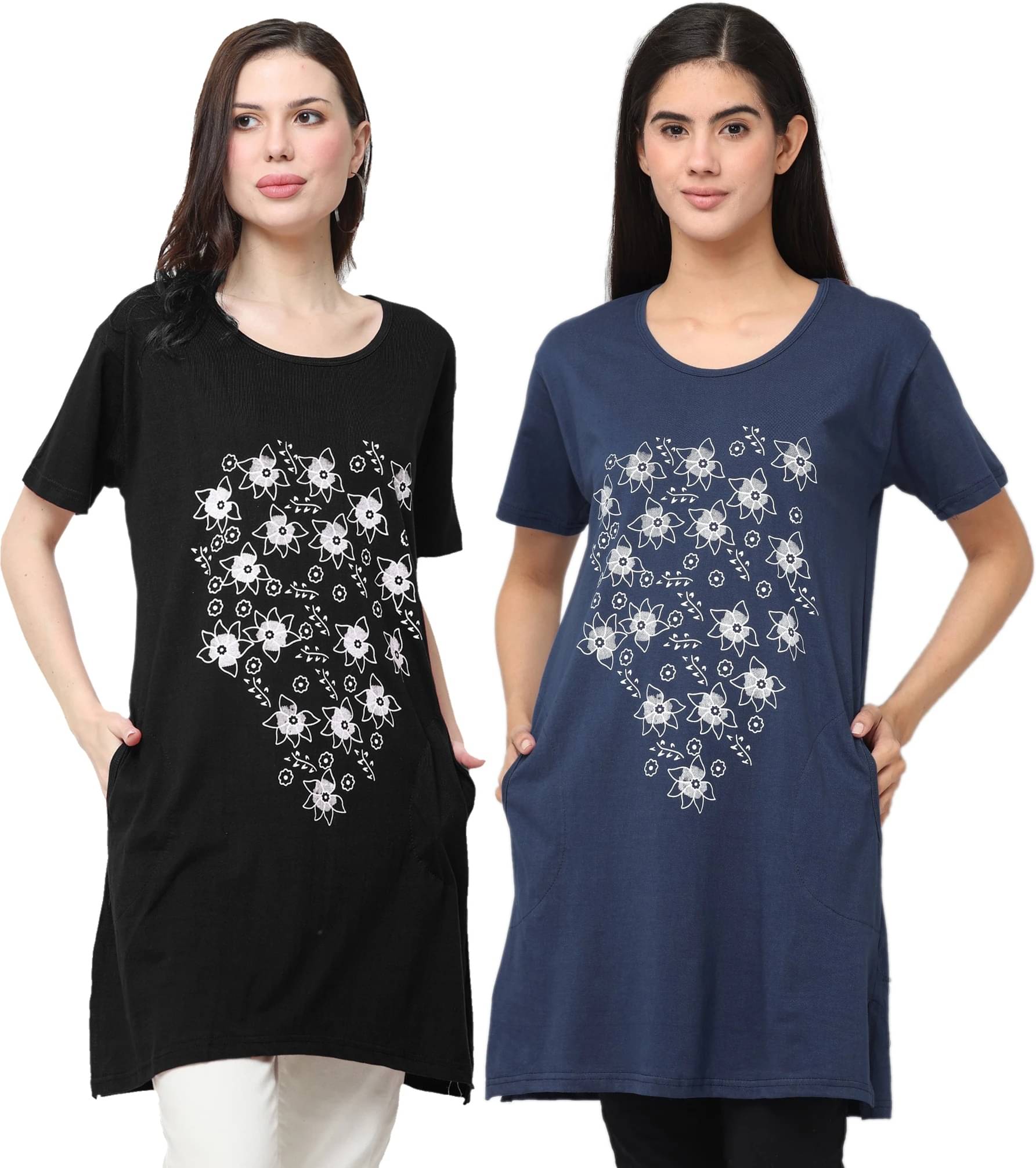 Ddaspration Women's Cotton Blend Regular Top ( Multicolor ) Ddaspration Women's Cotton Blend Regular Top ( Multicolor )