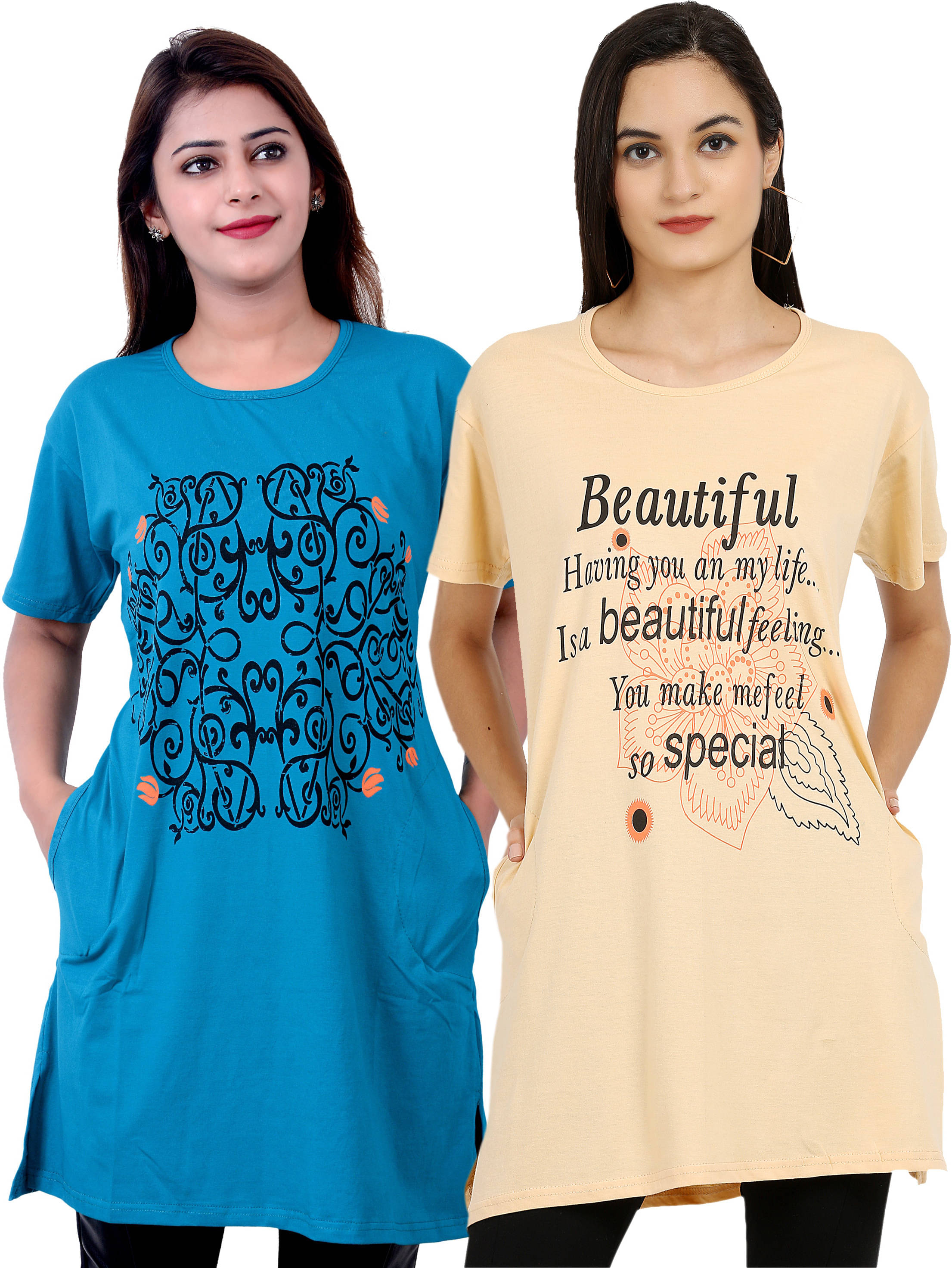 Ddaspration Women's Cotton Blend Regular Top ( Multicolor )     			Ddaspration Women's Cotton Blend Regular Top ( Multicolor )