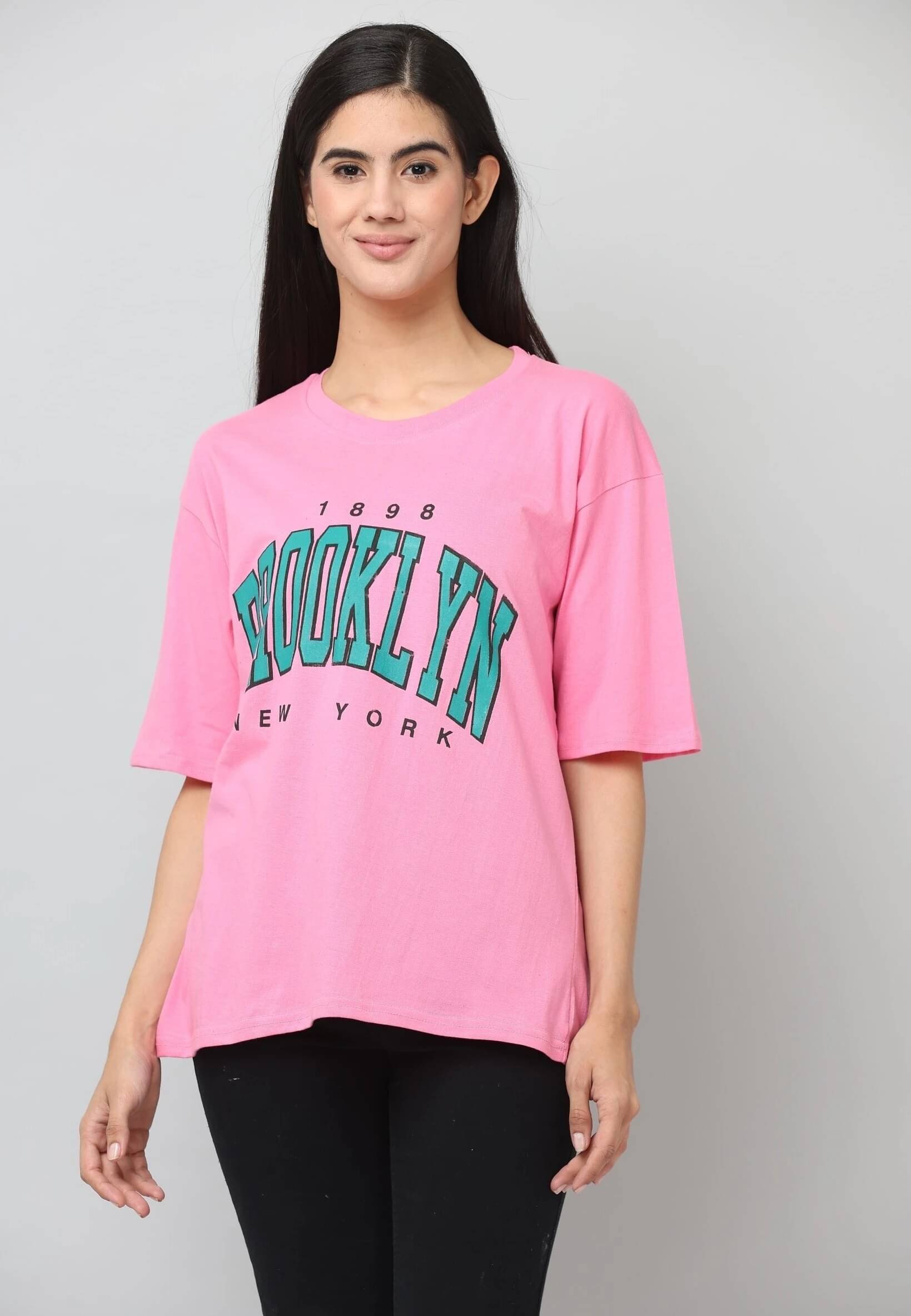     			Ddaspration Women's Cotton Blend Regular Top ( Pink )