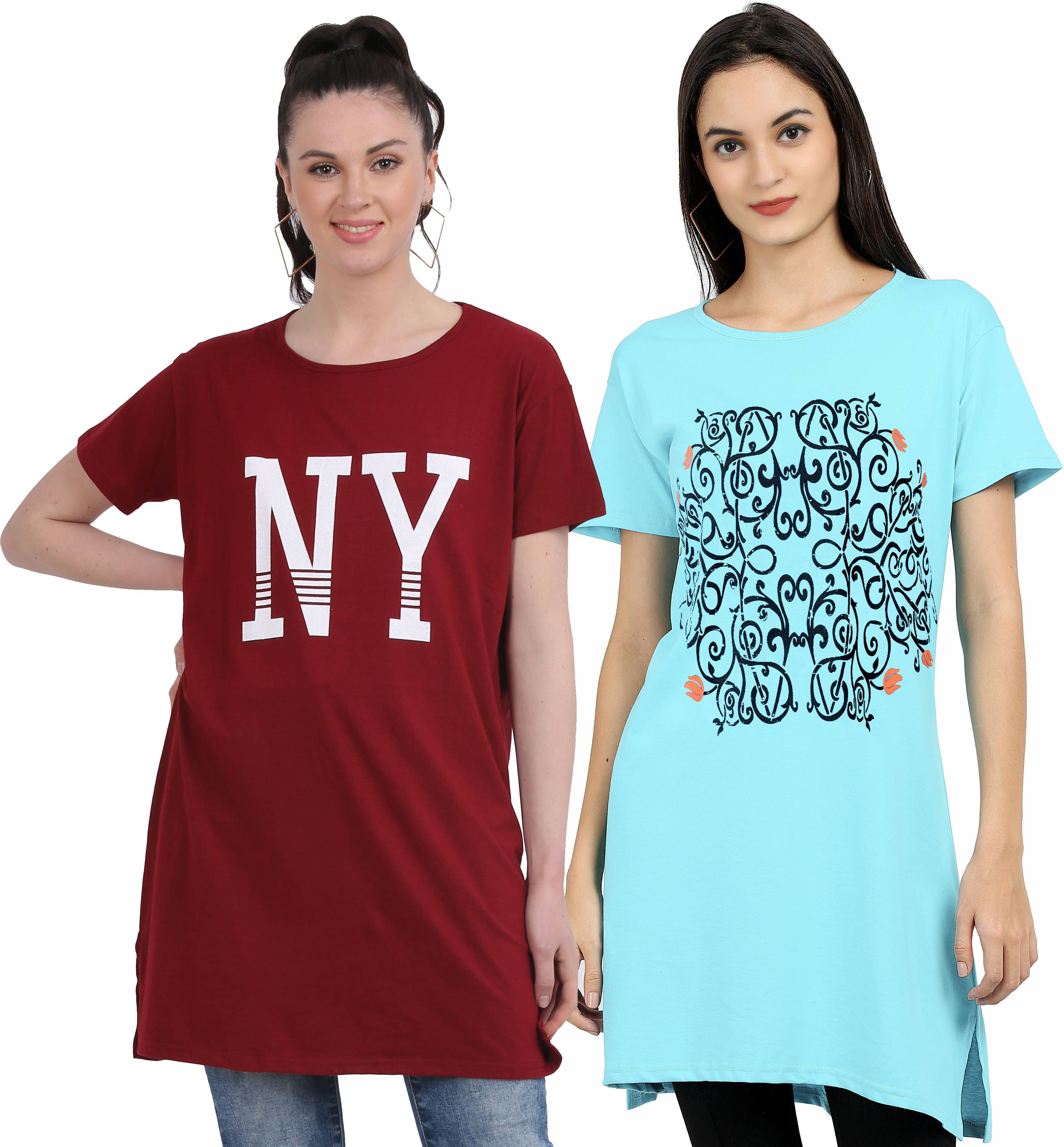 Ddaspration Women's Cotton Blend Regular Top ( Multicolor ) Ddaspration Women's Cotton Blend Regular Top ( Multicolor )