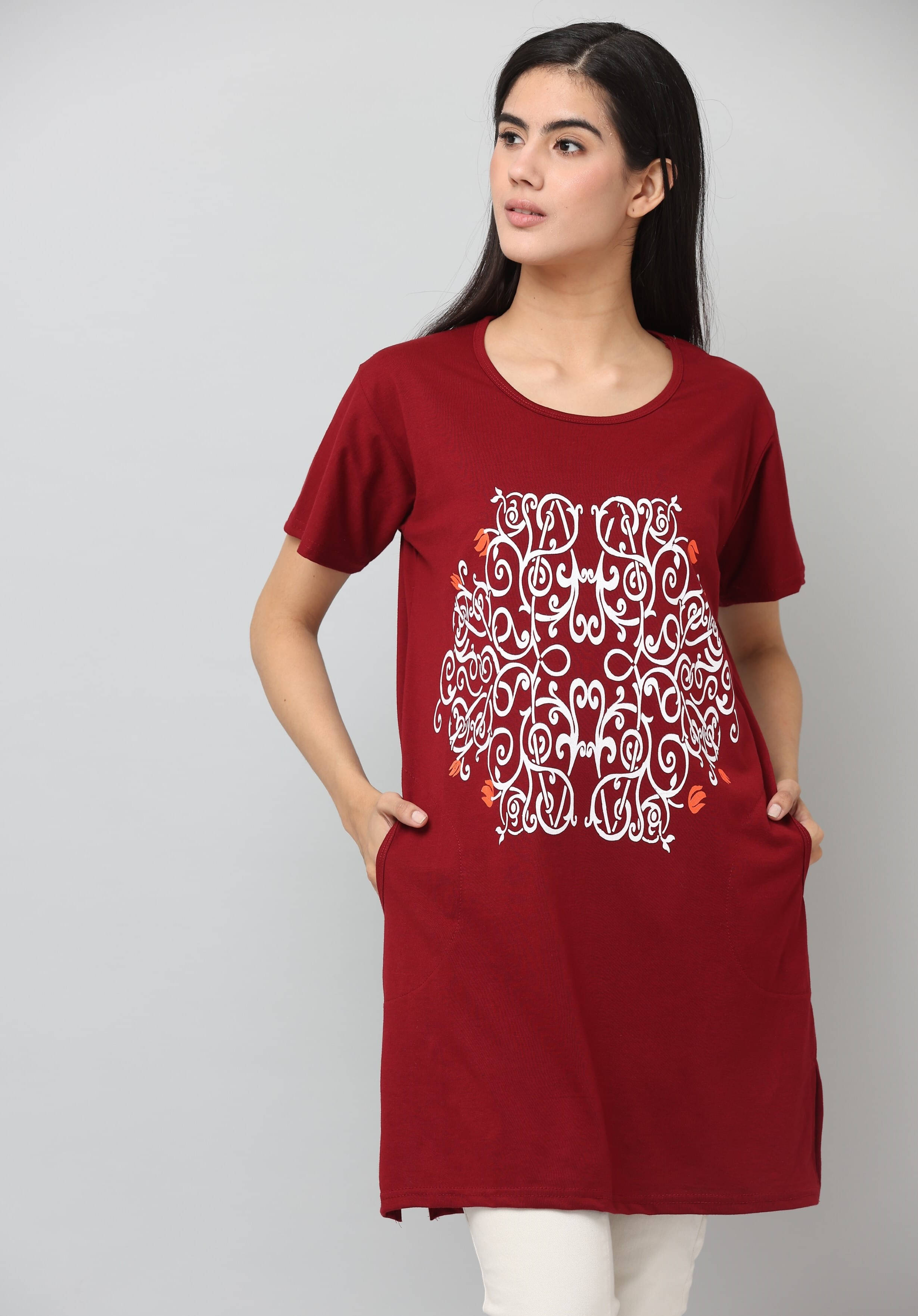 Ddaspration Women's Cotton Blend Regular Top ( Multicolor )     			Ddaspration Women's Cotton Blend Regular Top ( Multicolor )