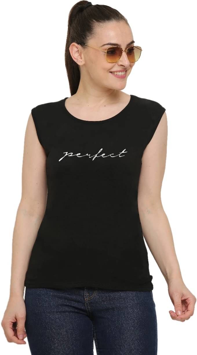 Ddaspration Women's Cotton Blend Regular Top ( Black ) Ddaspration Women's Cotton Blend Regular Top ( Black )