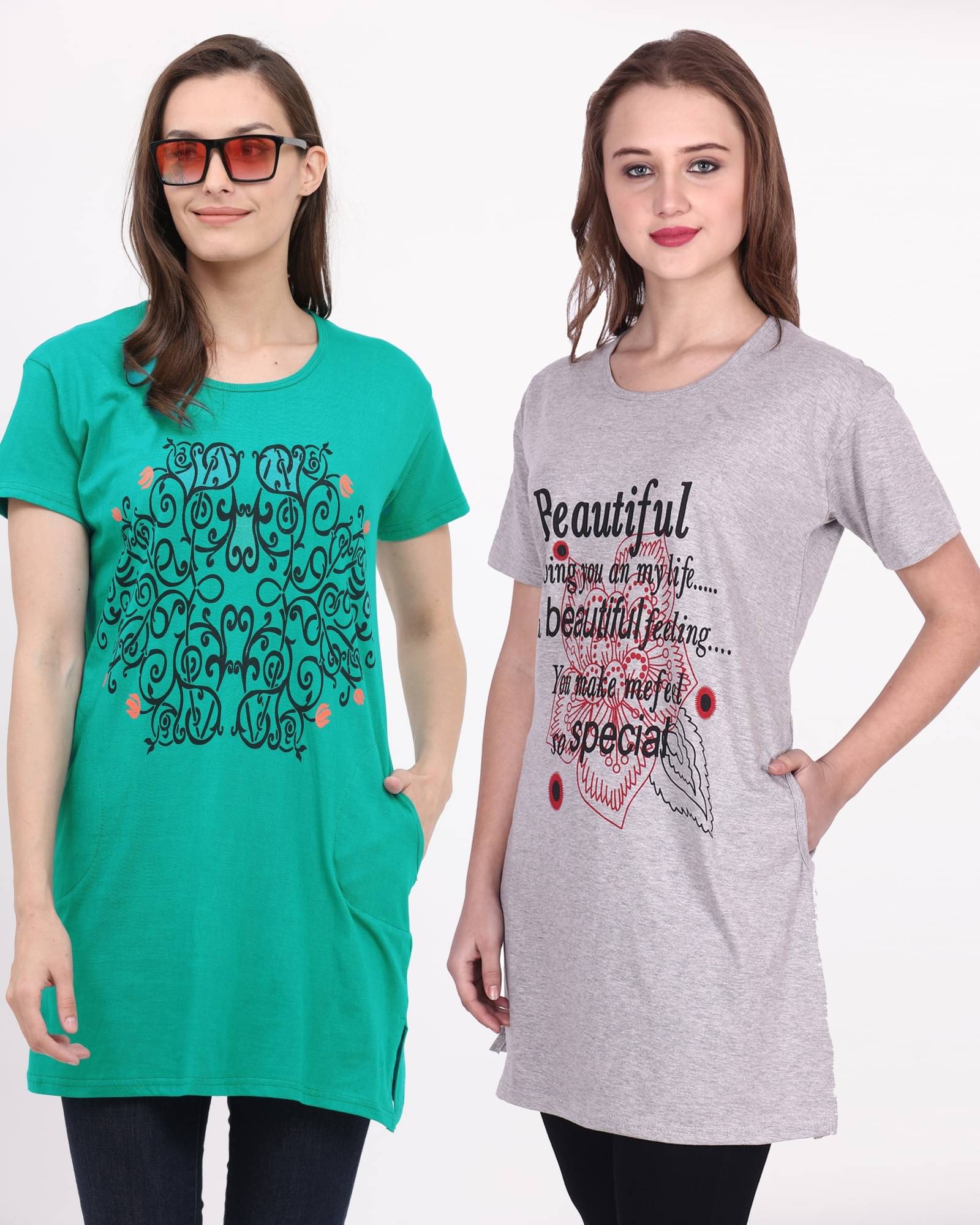 Ddaspration Women's Cotton Blend Regular Top ( Multicolor ) Ddaspration Women's Cotton Blend Regular Top ( Multicolor )