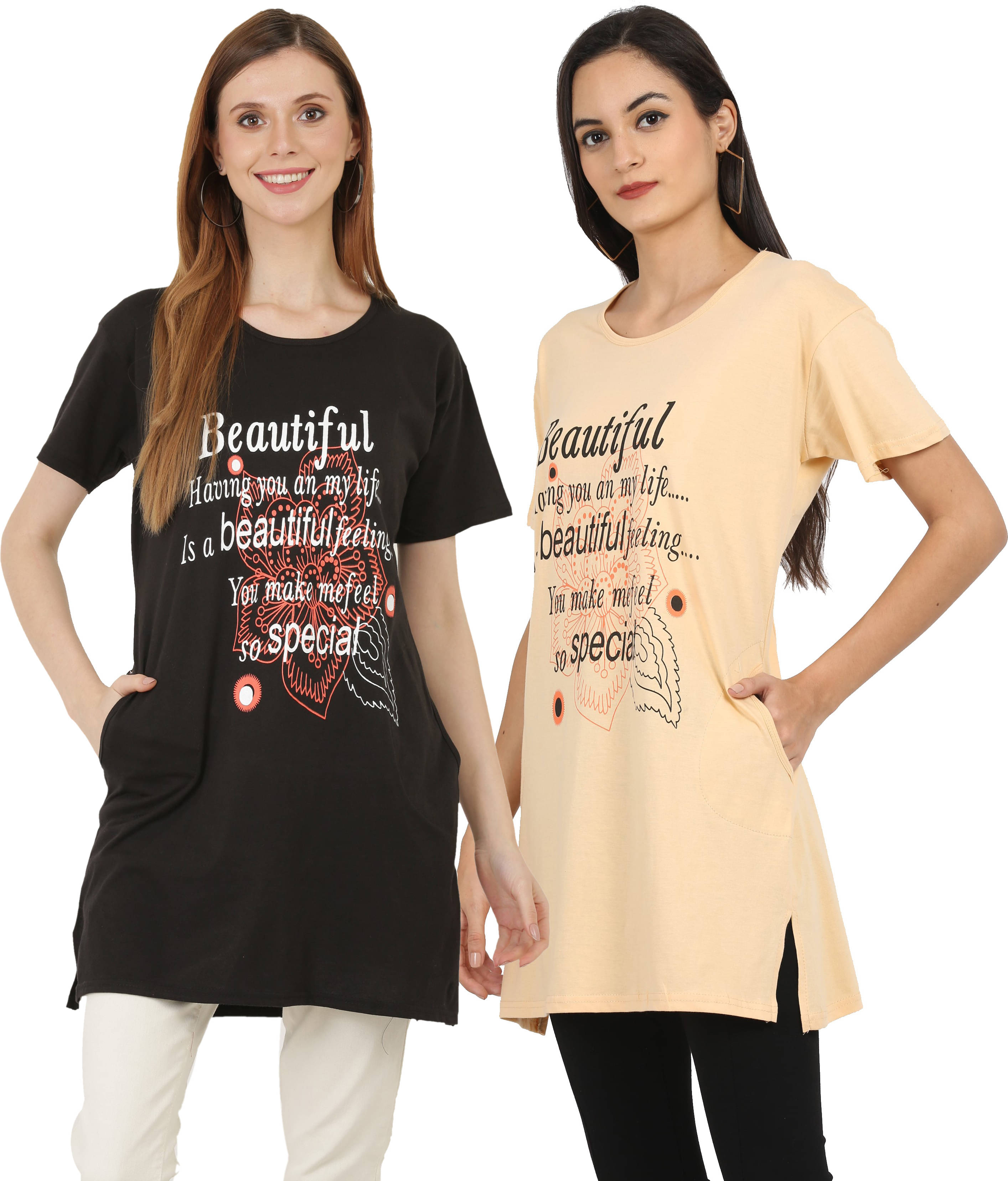 Ddaspration Women's Cotton Blend Regular Top ( Multicolor )     			Ddaspration Women's Cotton Blend Regular Top ( Multicolor )