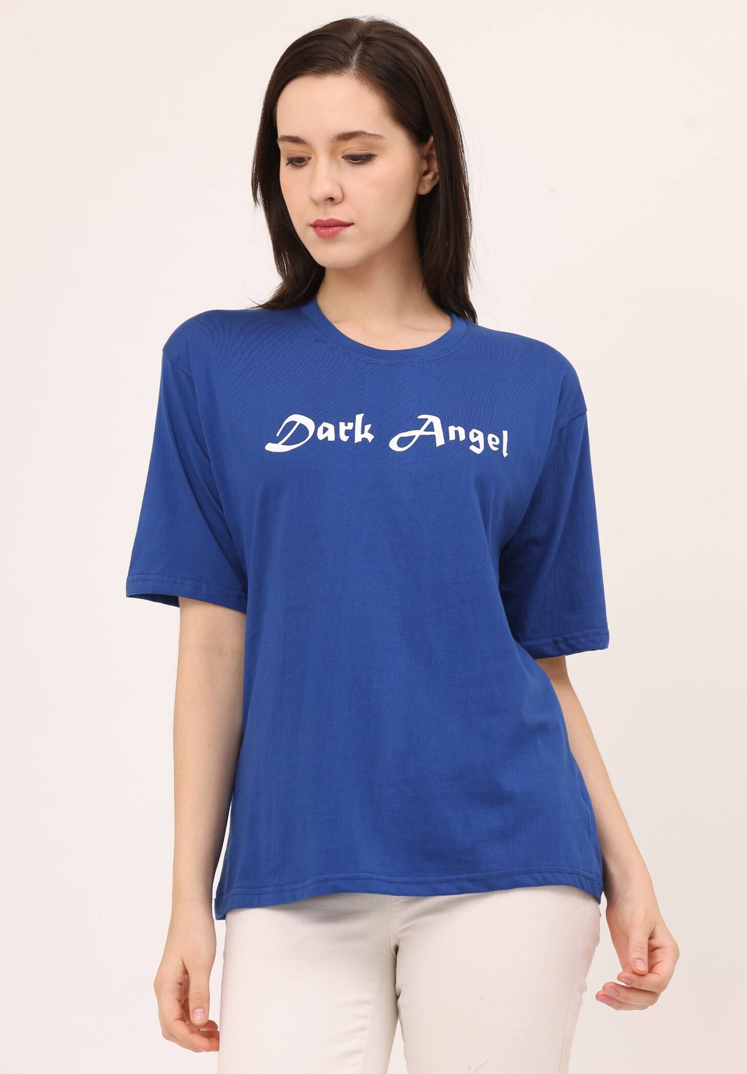     			Ddaspration Women's Cotton Blend Regular Top ( Blue )