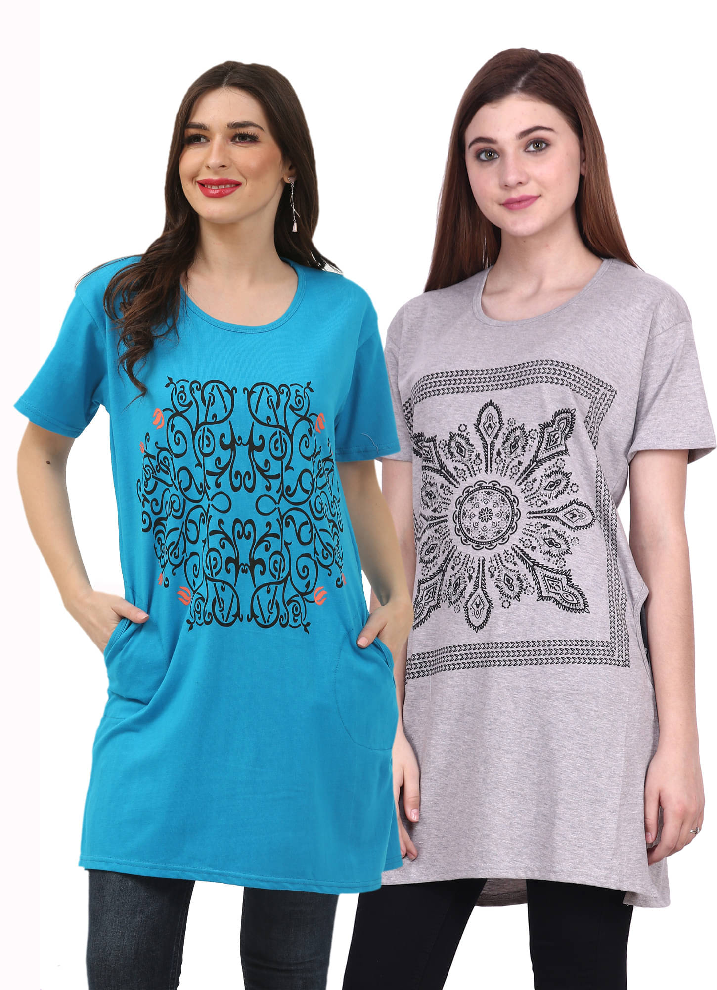 Ddaspration Women's Cotton Blend Regular Top ( Multicolor ) Ddaspration Women's Cotton Blend Regular Top ( Multicolor )