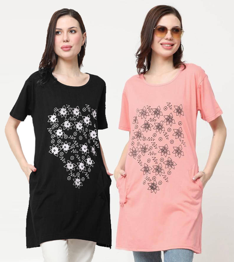 Ddaspration Women's Cotton Blend Regular Top ( Multicolor ) Ddaspration Women's Cotton Blend Regular Top ( Multicolor )