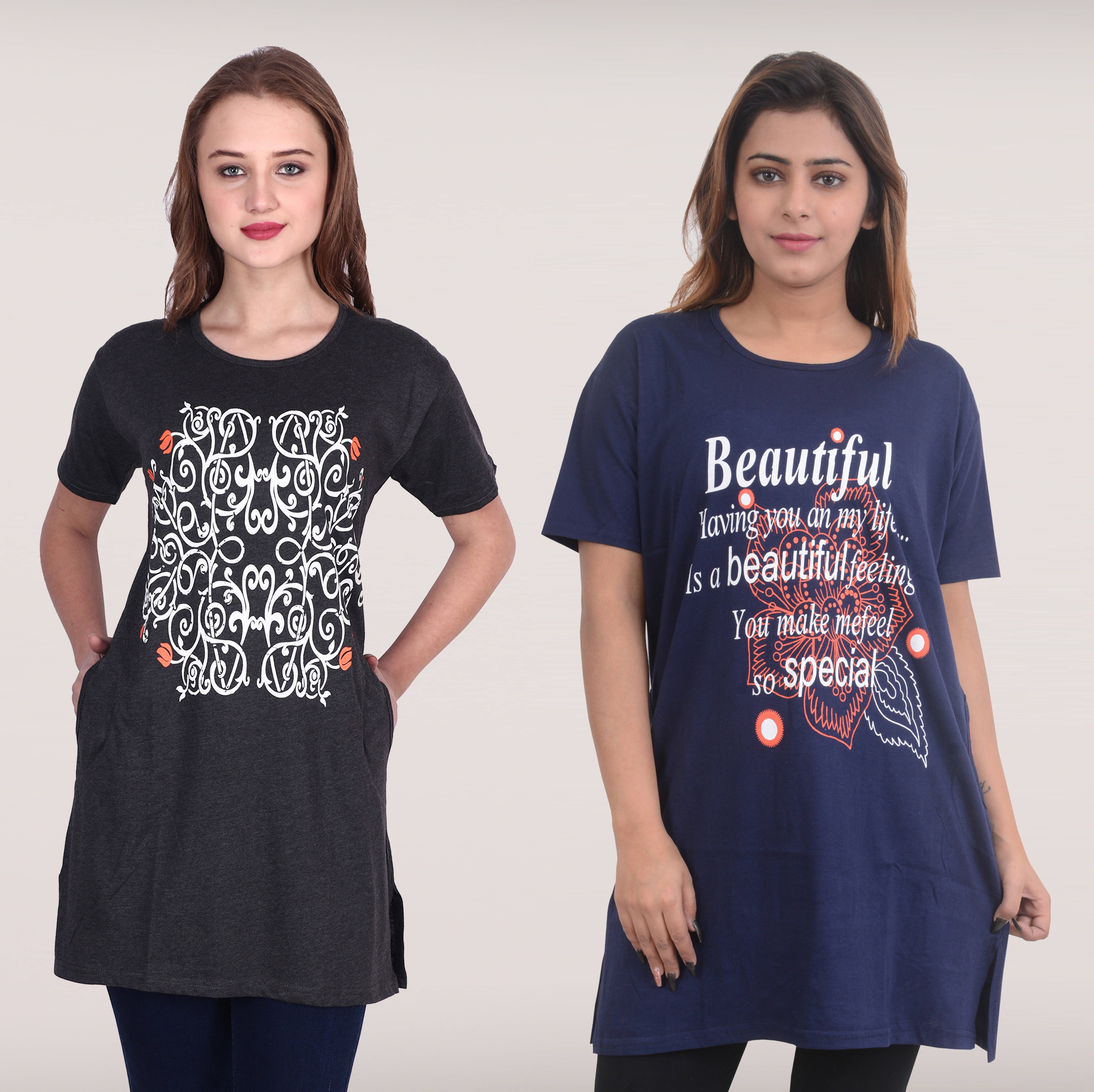 Ddaspration Women's Cotton Blend Regular Top ( Multicolor ) Ddaspration Women's Cotton Blend Regular Top ( Multicolor )