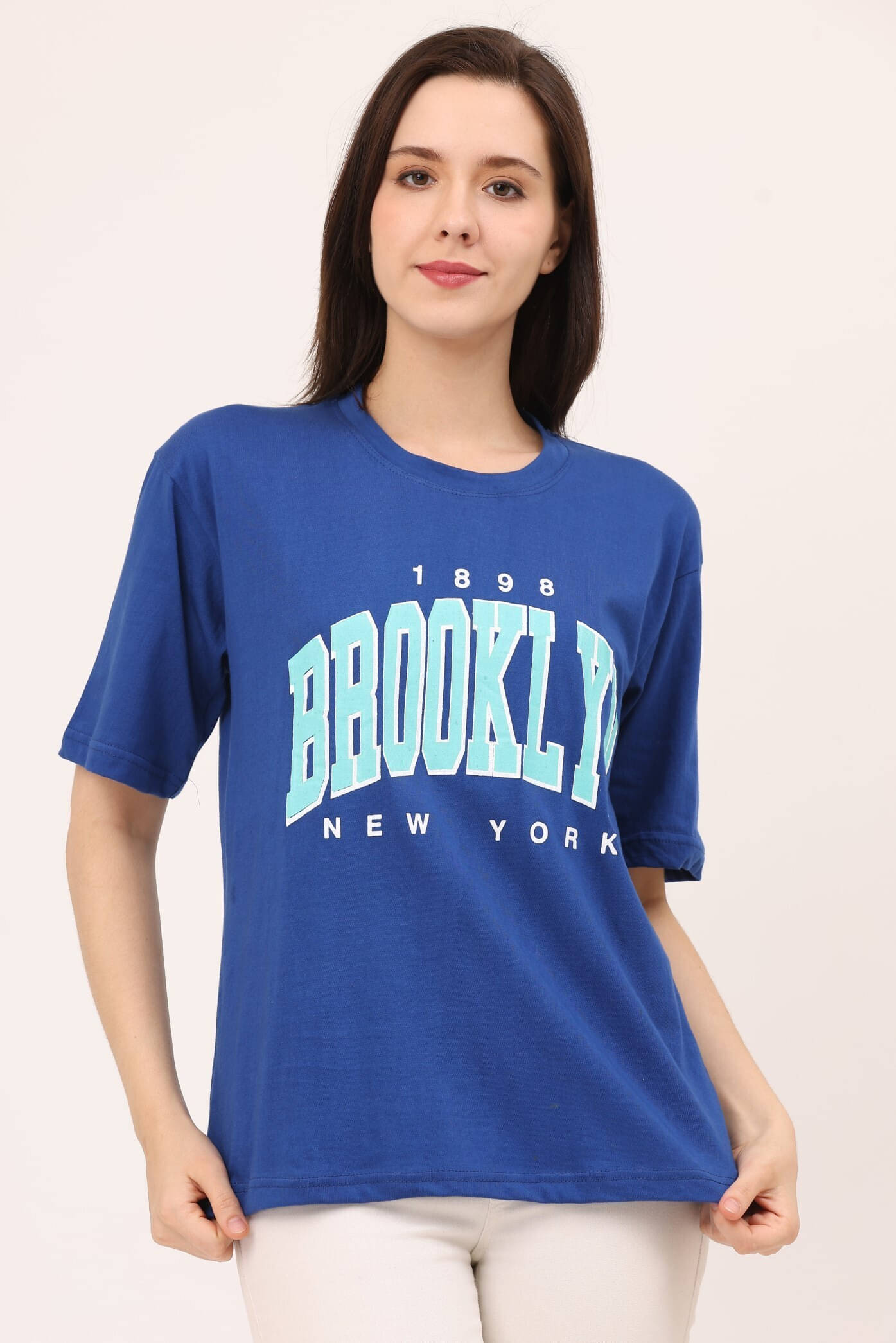     			Ddaspration Women's Cotton Blend Regular Top ( Blue )