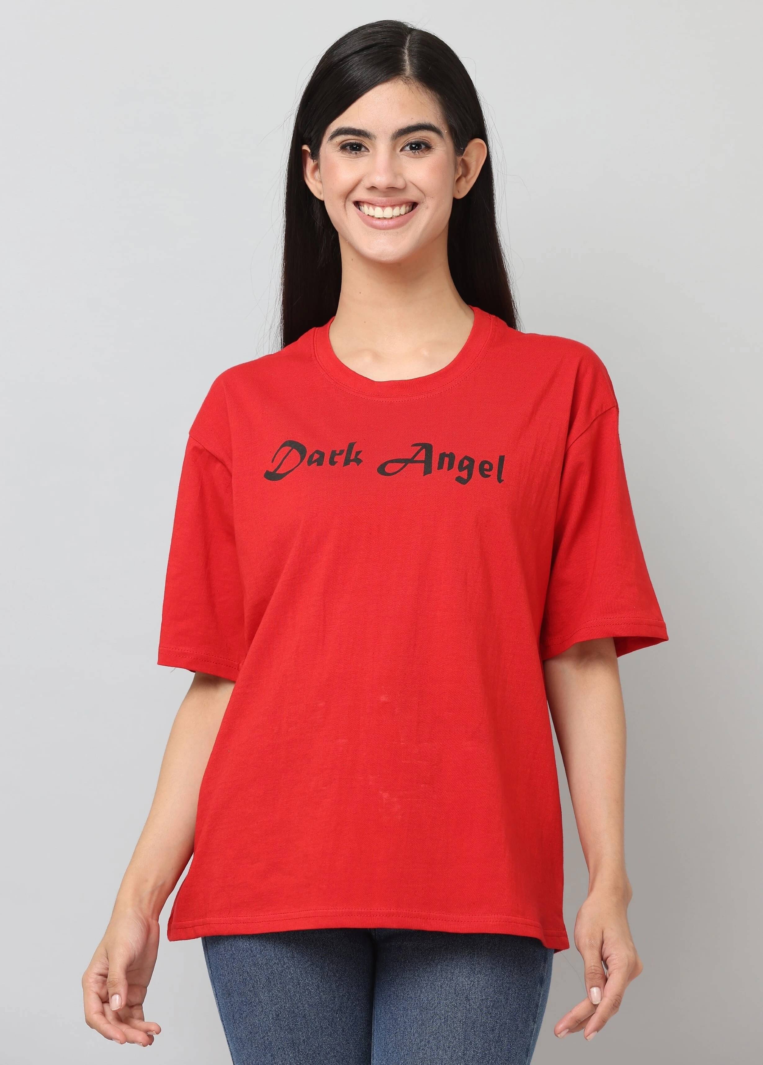     			Ddaspration Women's Cotton Blend Regular Top ( Red )