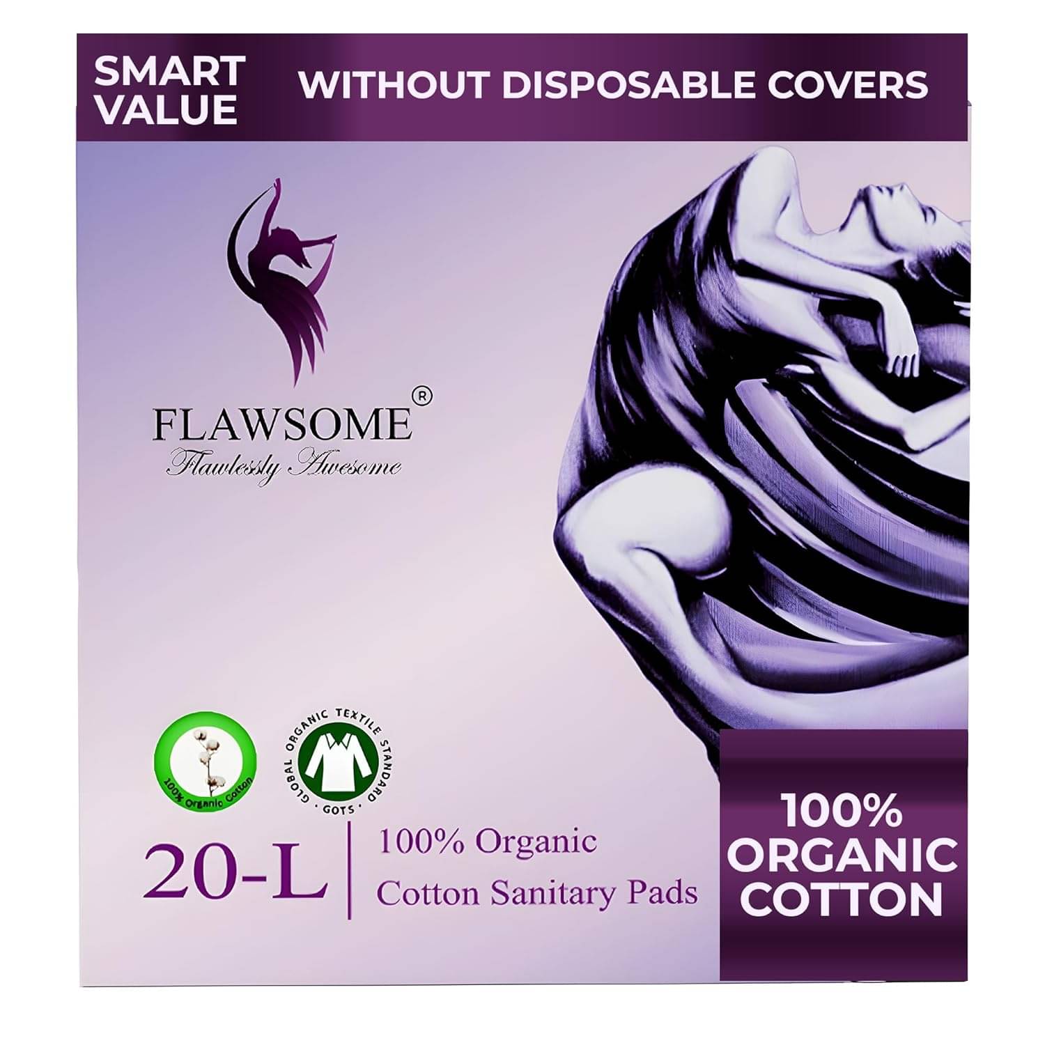     			FLAWSOME Cottony Large Ultra Thin Sanitary Pad