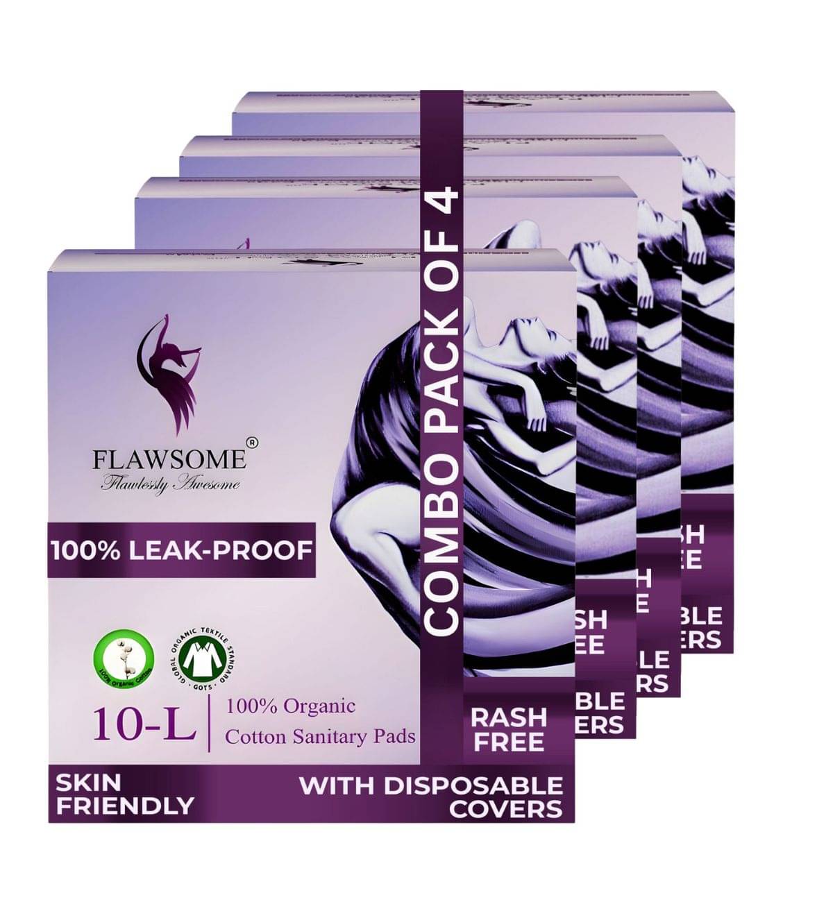     			FLAWSOME Cottony Large Ultra Thin Sanitary Pad