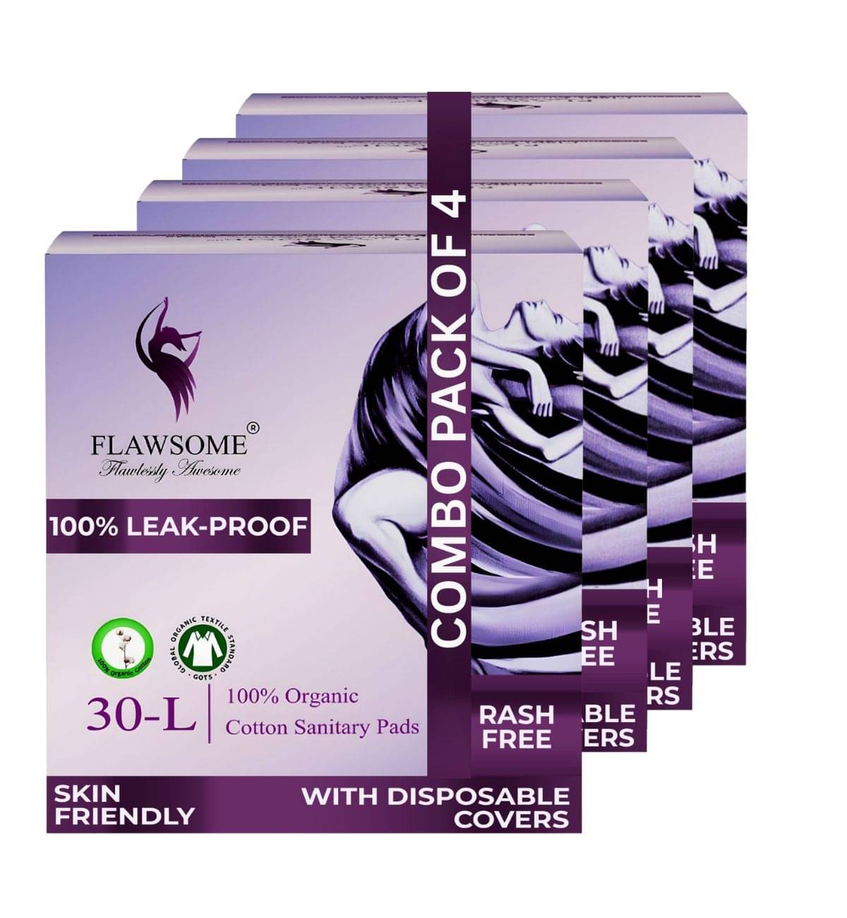     			FLAWSOME Cottony Large Ultra Thin Sanitary Pad