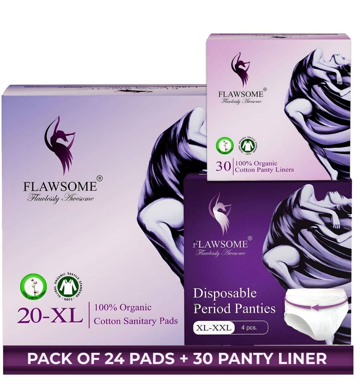     			FLAWSOME Cottony XL Maxi Regular Sanitary Pad