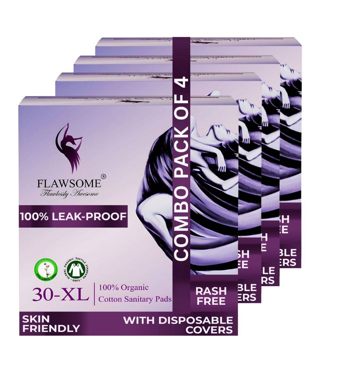     			FLAWSOME Cottony XL Ultra Thin Sanitary Pad