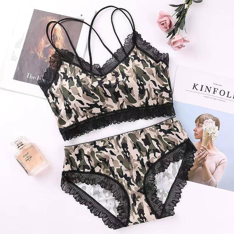     			FLYING QUEEN Pack of 1 Lycra Bra & Panty Set For Women ( Multicolor )