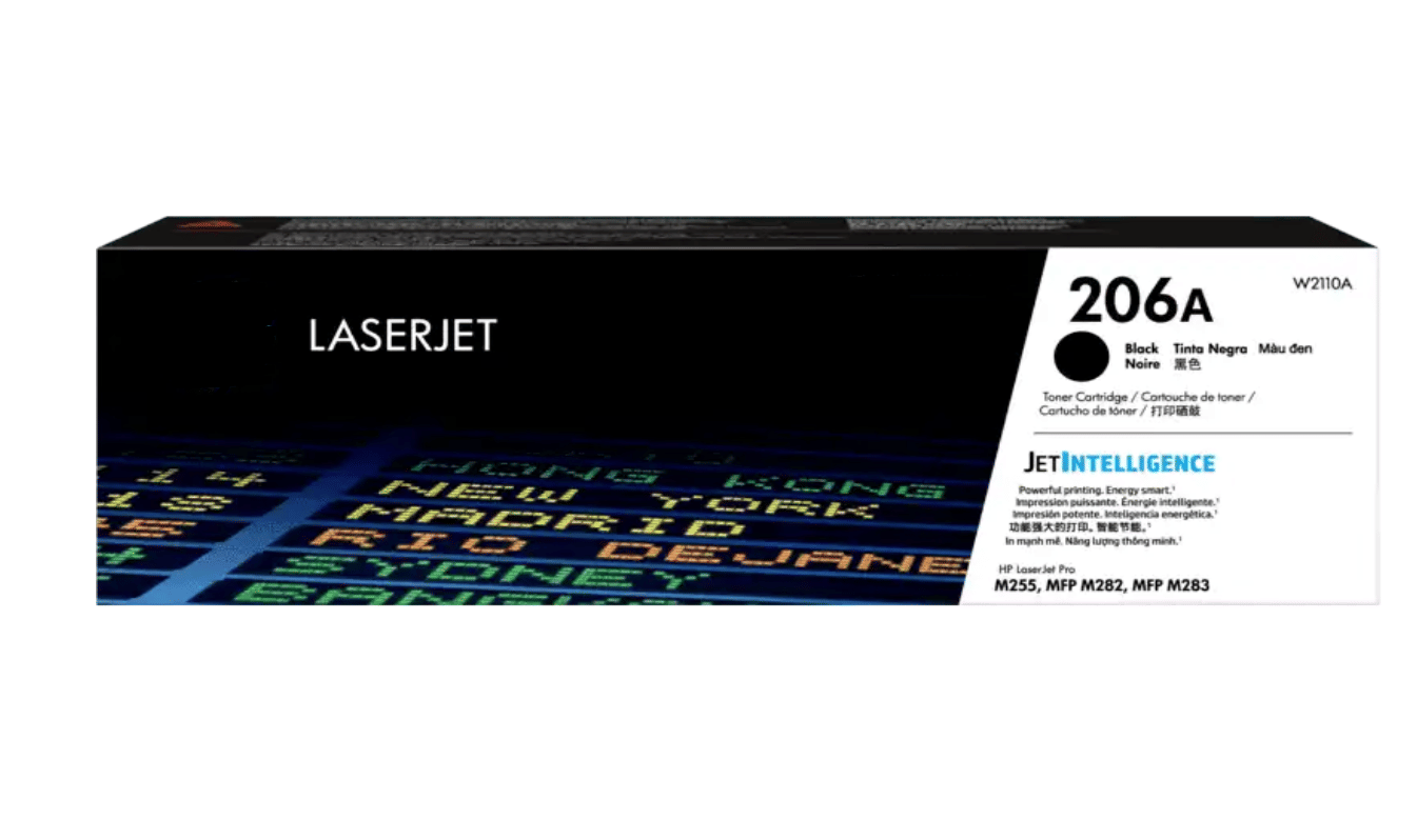     			ID CARTRIDGE 206A Black Single Cartridge for Color LaserJet Pro M255 series,  Color LaserJet Pro MFP M282 series