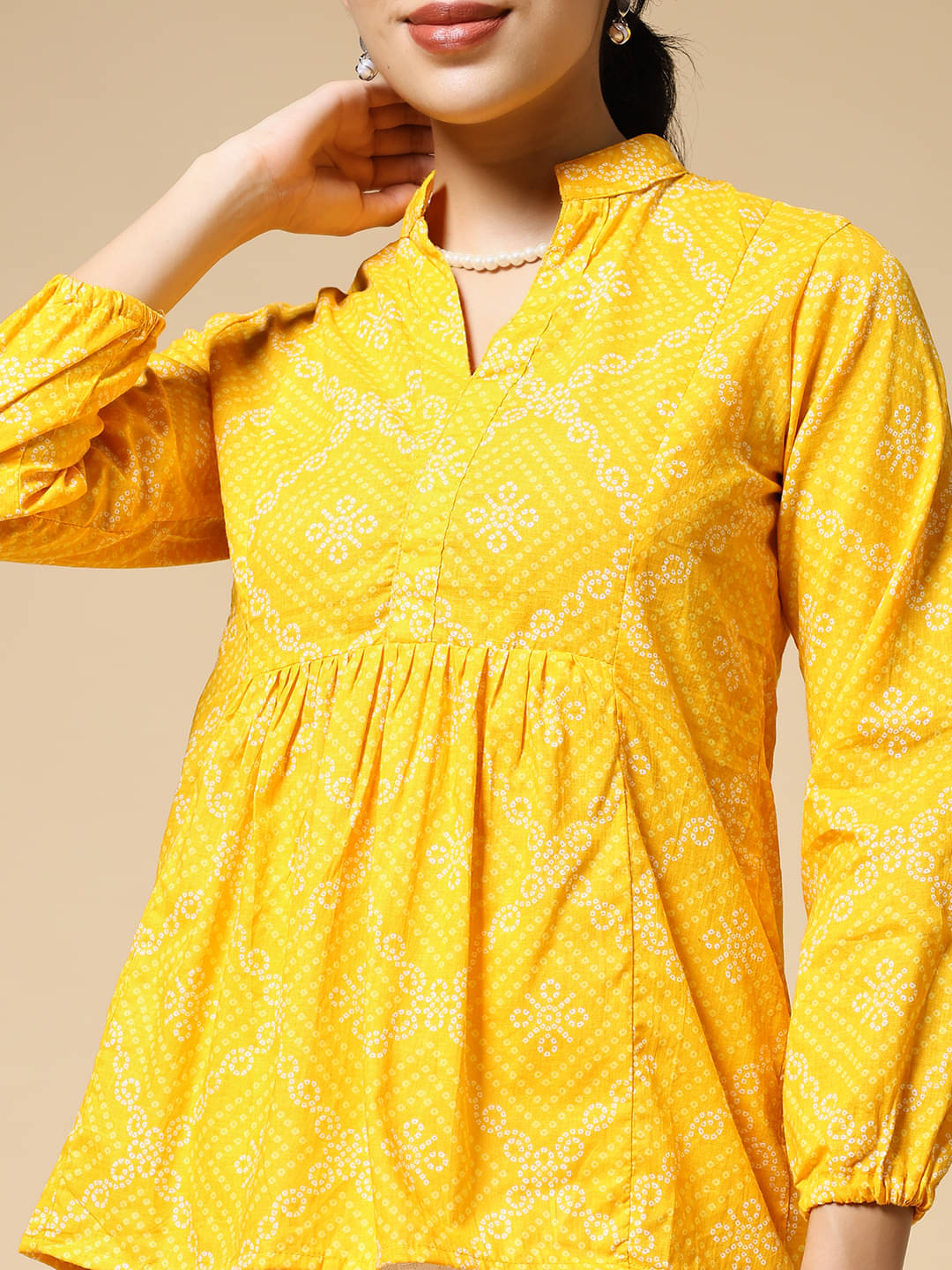     			Istyle Can Women's Cotton Regular Top ( Yellow )